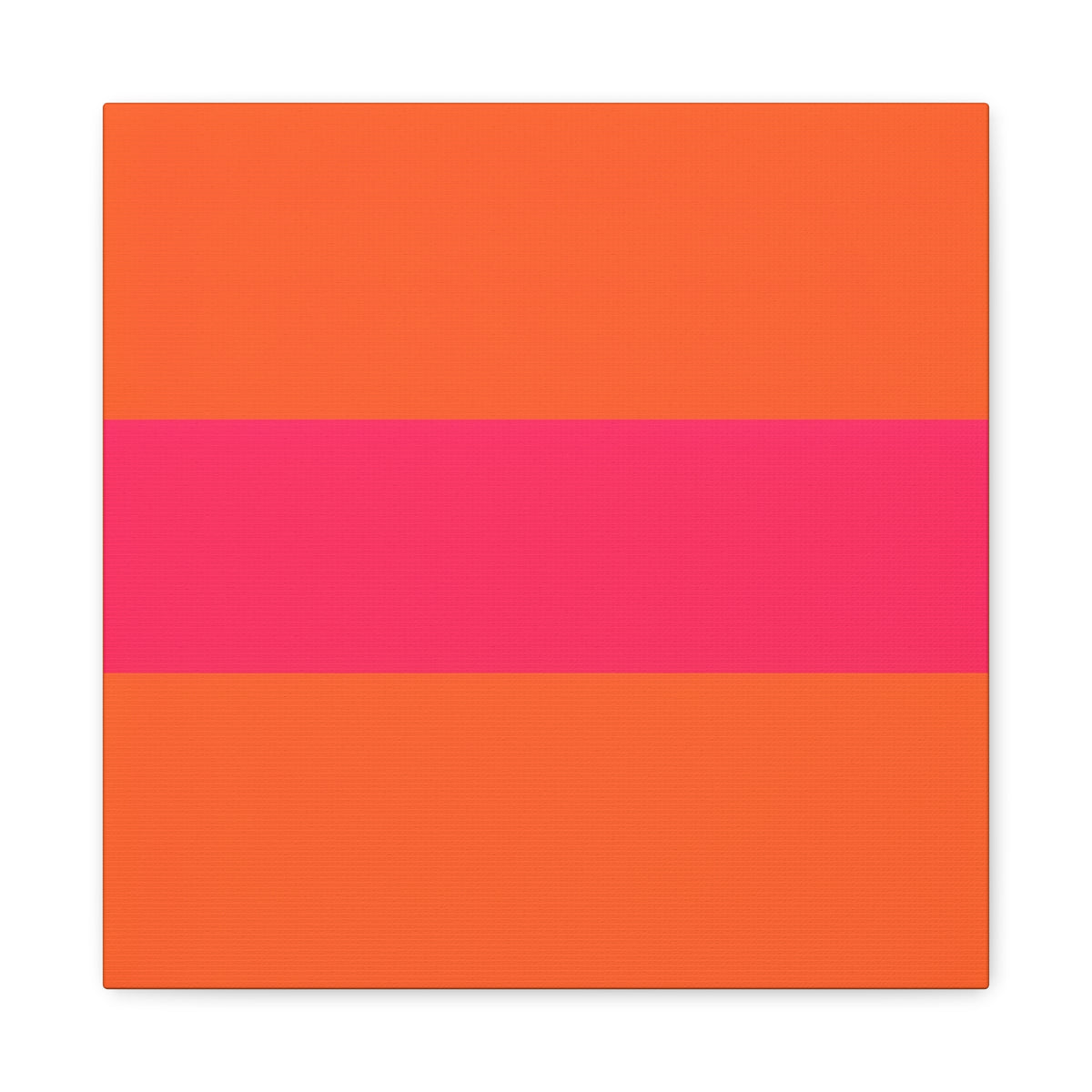 Copy of Bold Pink Stripe Orange Canvas Wall Art