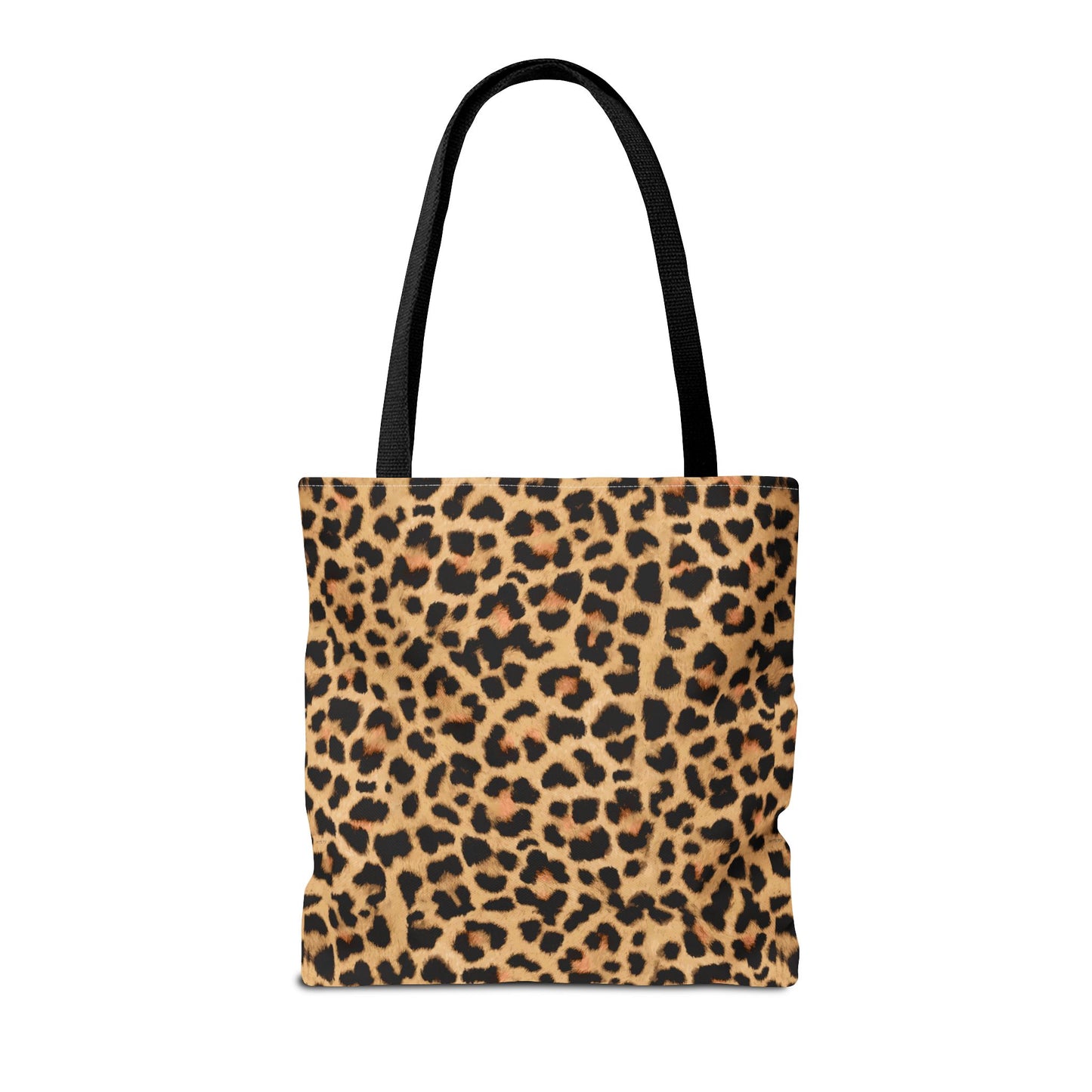 Leopard Print Tote Bag - Trendy and Chic Handbag in Three Sizes, Animal Print Shoulder Bag, Stylish Carryall, Black Handle Purse,