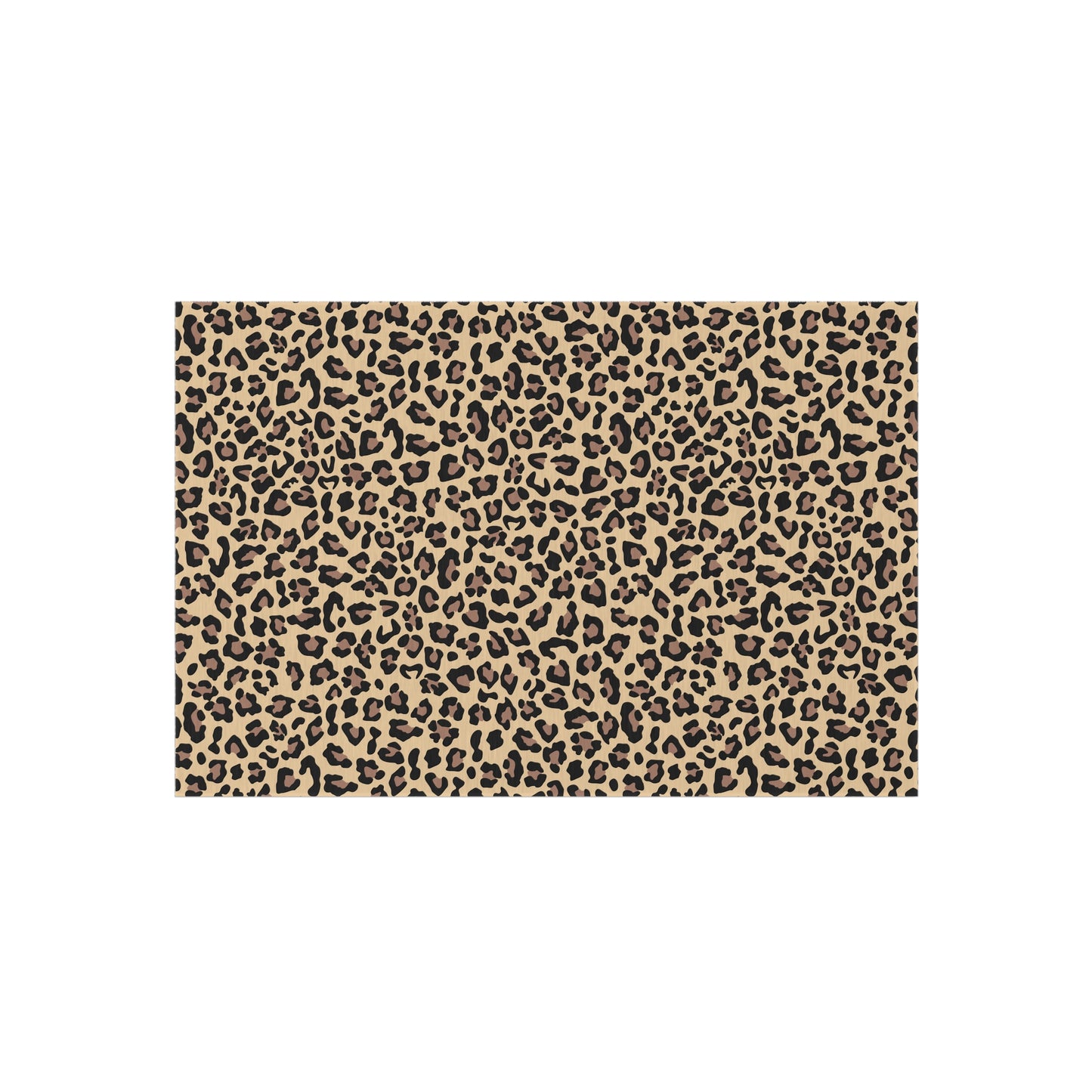 Chic Outdoor Rug - Leopard Print, Patio Decor, Garden Accessories, Porch Mat, Animal Print Rug, Boho Style Outdoor Area