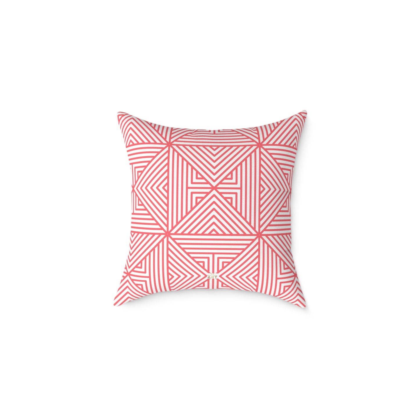 Geometric Coral Maze Pattern Pillow | Square Throw Pillow, Modern Home Decor, Accent Cushion, Stylish Gift, Couch Pillow, Boho Pillow
