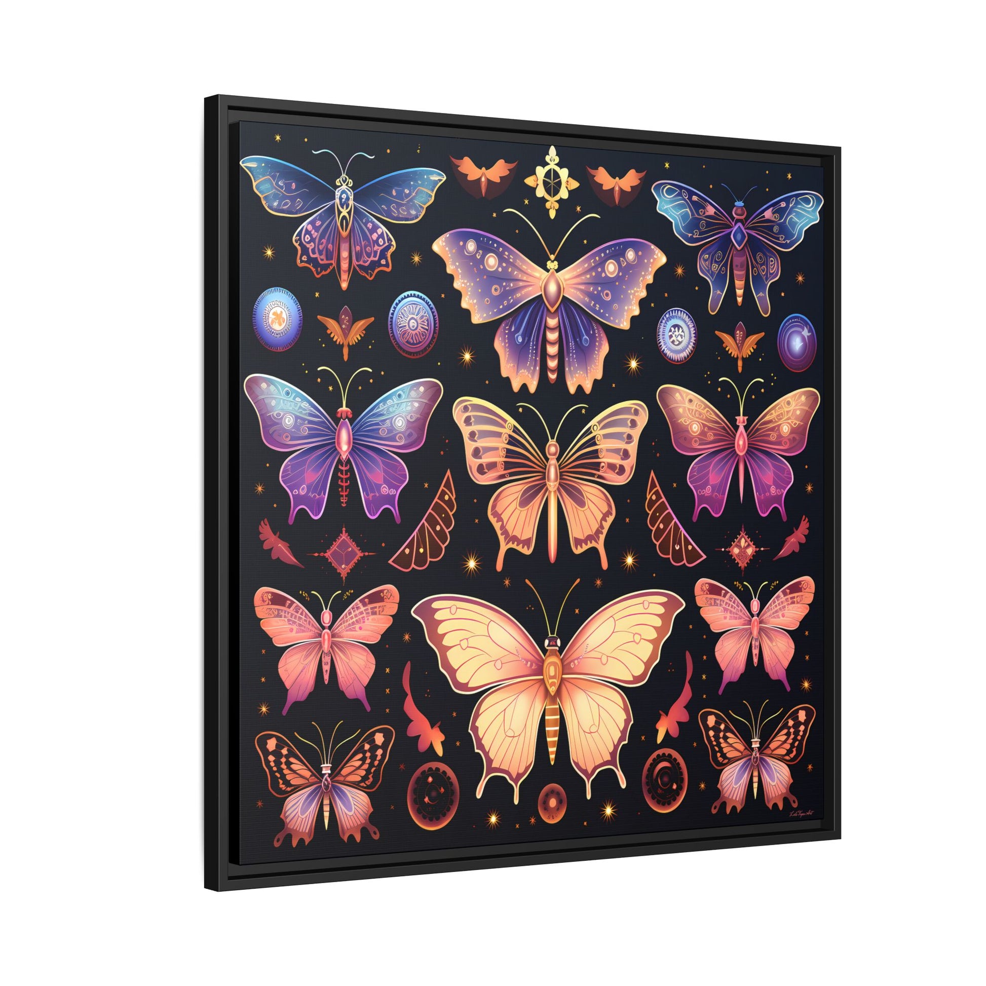 Colorful Butterfly Art Print, Framed Wall Decor, Butterfly Lover Gift, Nature Wall Art, Feminine Home Decor, Unique Birthday Gift - LOLA VEGAS ART