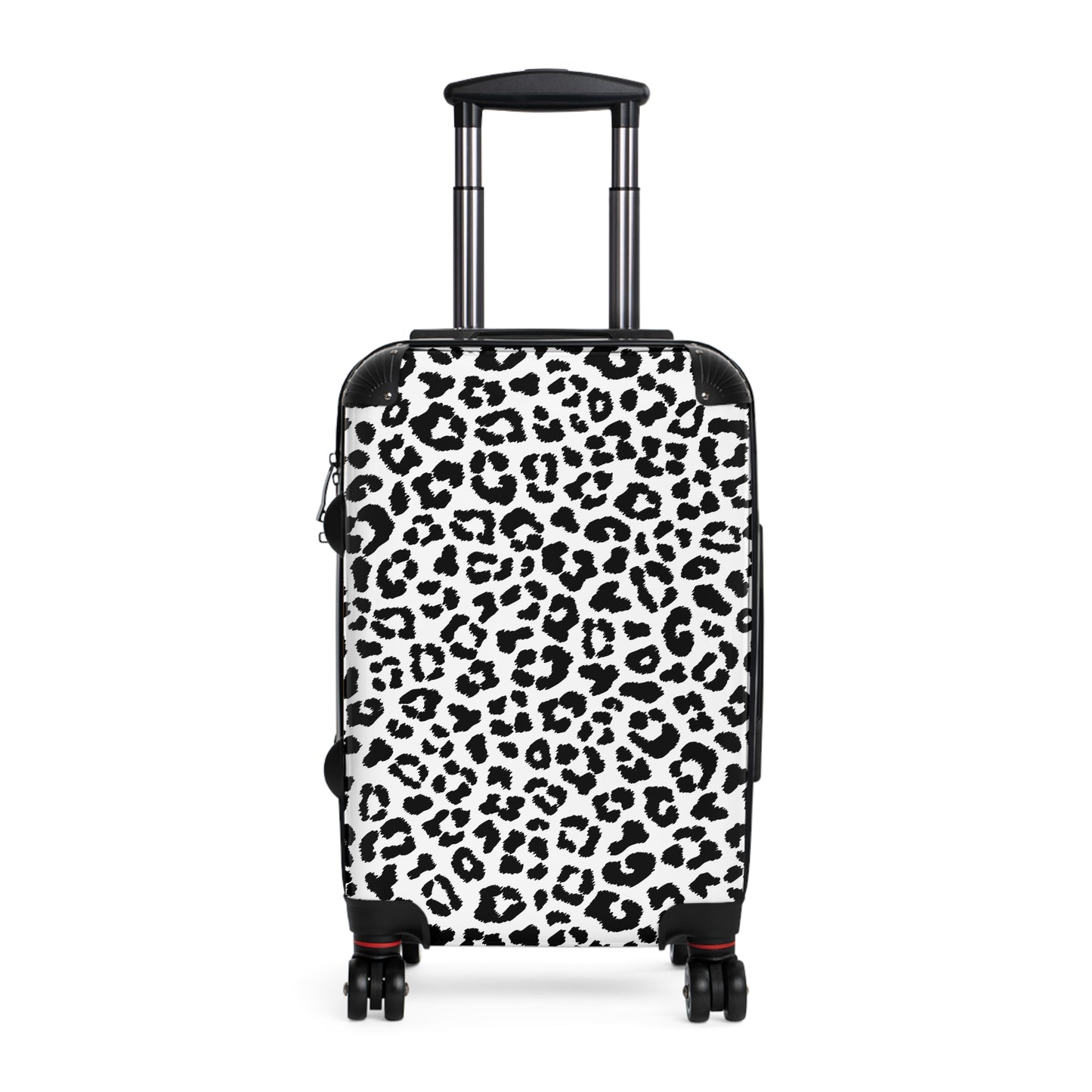 Black White Leopard Print Suitcase | Animal Print Luggage