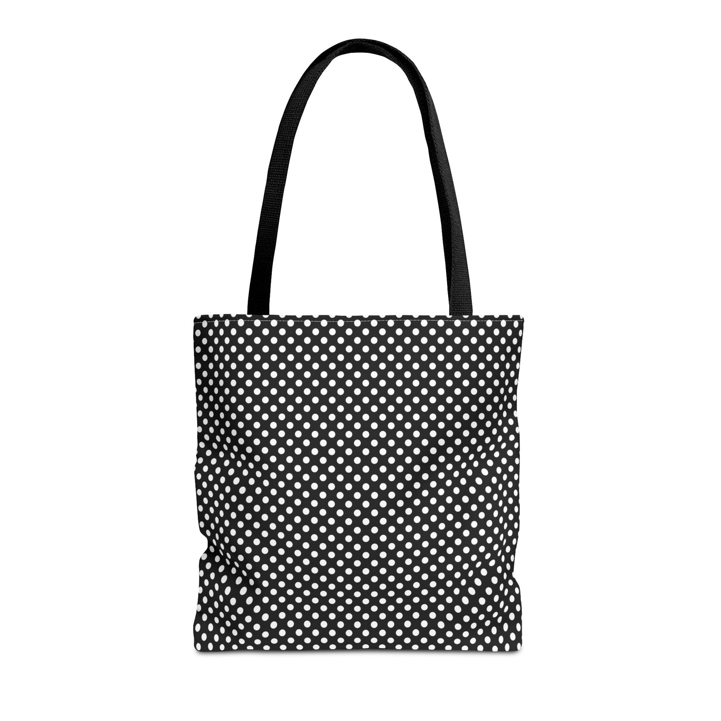 Classic Black and White Polka Dot Tote Bag - Versatile Canvas Bag for Shopping, Beach, Gym, Travel, Everyday Use, Eco-Friendly Bag - LOLA VEGAS ART