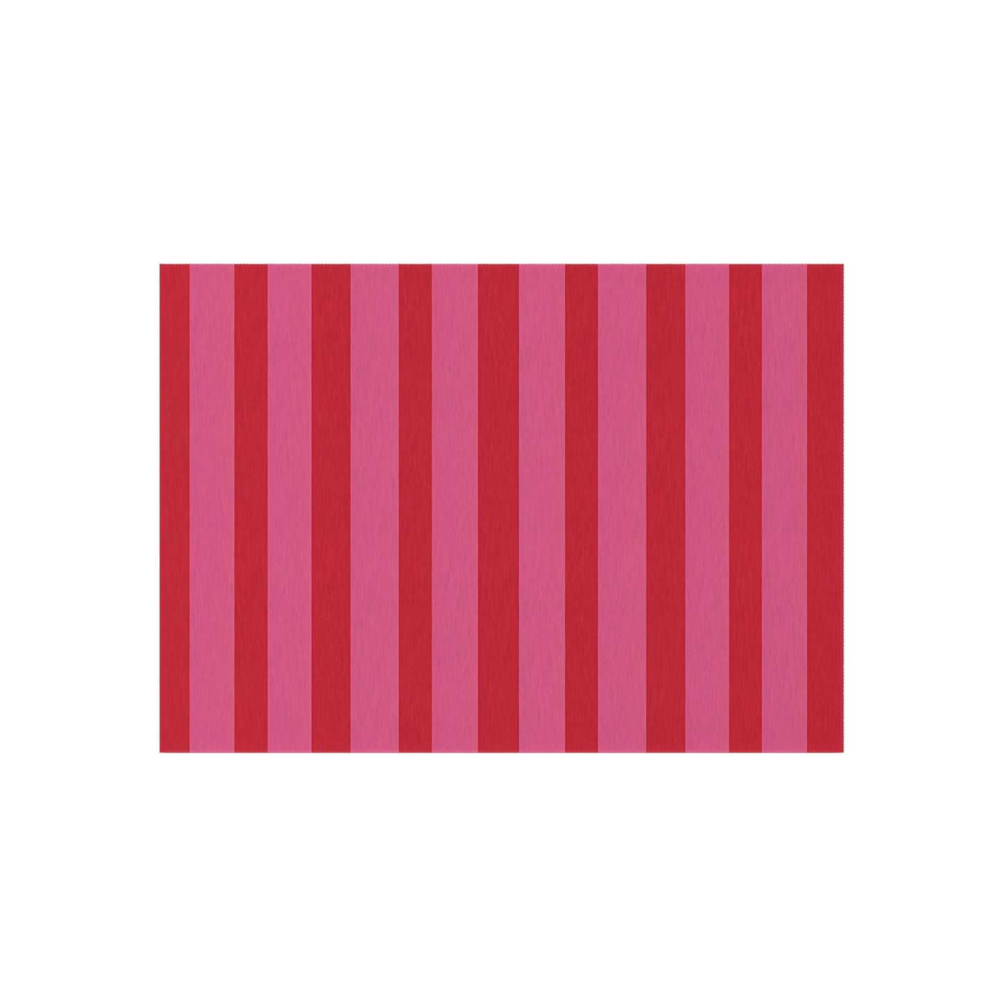 Bold Pink Red Striped Outdoor/Indoor Rug | Waterproof Patio Mat