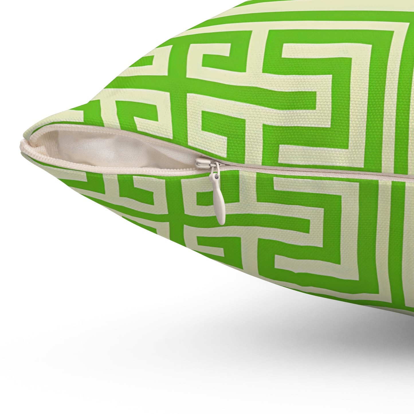 Geometric Green Throw Pillow, Modern Home Decor, Sofa Cushion, Accent Pillow, Gift for Housewarming, Stylish Decorative Pillow - LOLA VEGAS ART
