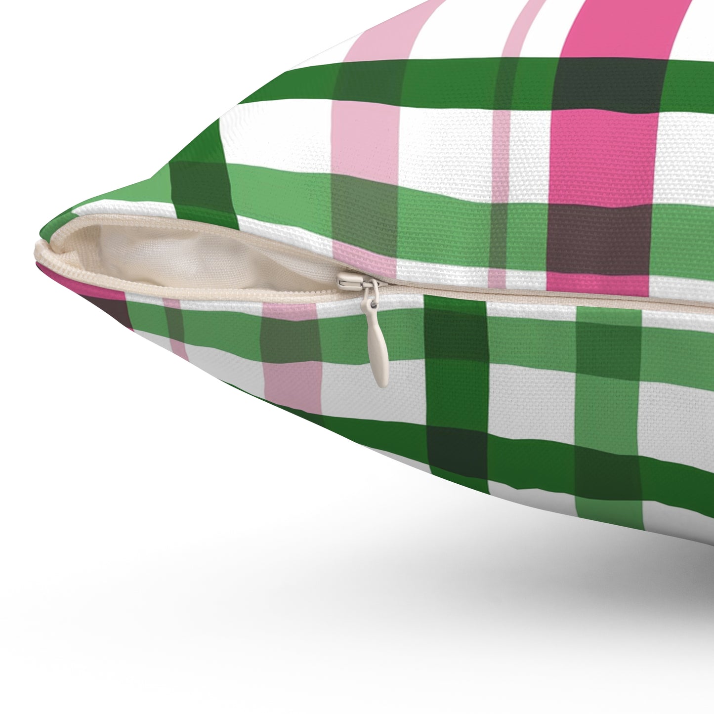 Summer Throw Pillow, Coastal Home Decor, Preppy Home Decor, Plaid Decorative Cushion, Gift for Friends