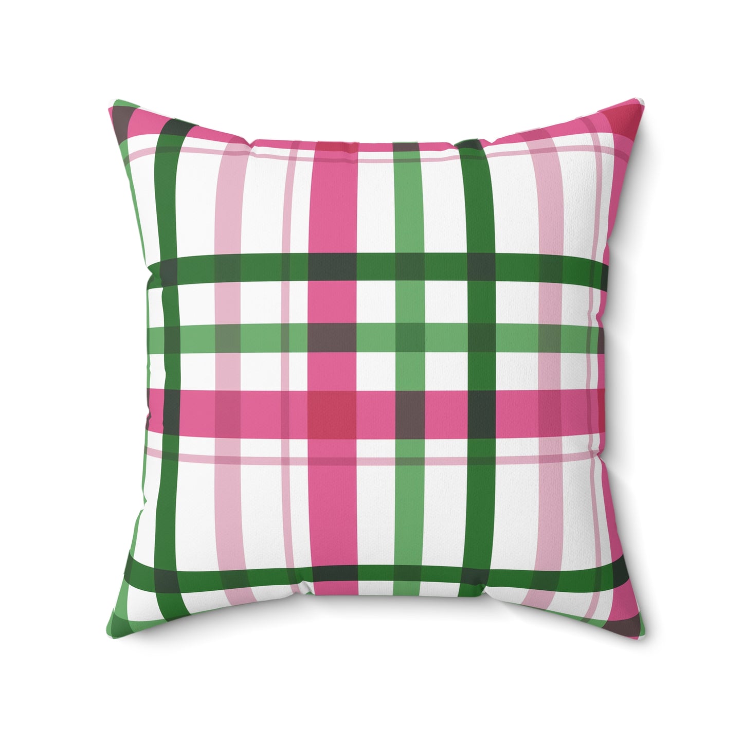 Summer Throw Pillow, Coastal Home Decor, Preppy Home Decor, Plaid Decorative Cushion, Gift for Friends