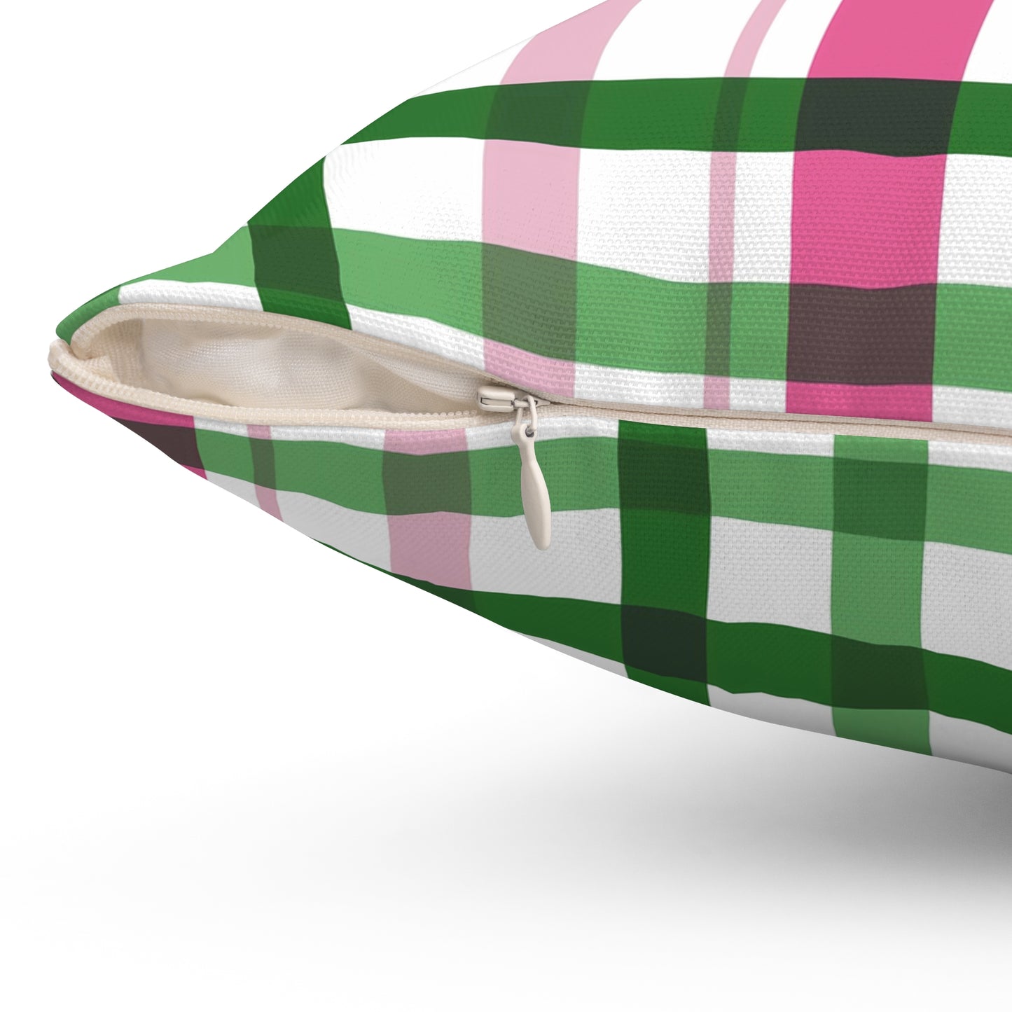 Summer Throw Pillow, Coastal Home Decor, Preppy Home Decor, Plaid Decorative Cushion, Gift for Friends