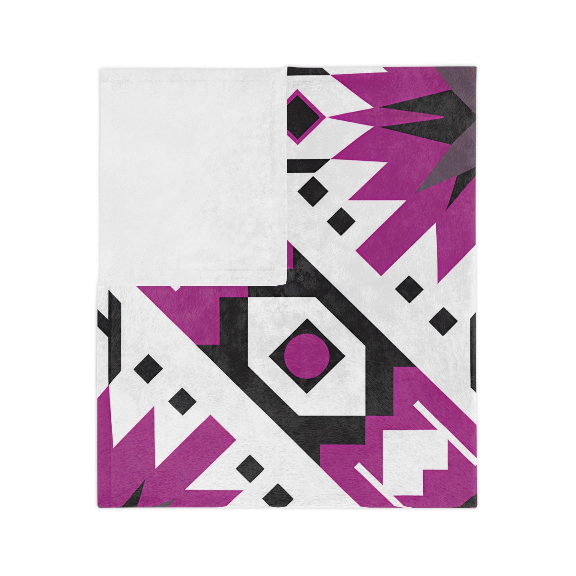 Boho Chic Velveteen Microfiber Blanket - Cozy Home Decor, Gift for Her, Tribal Pattern, Indoor/Outdoor Throws, Birthday, Housewarming - LOLA VEGAS ART