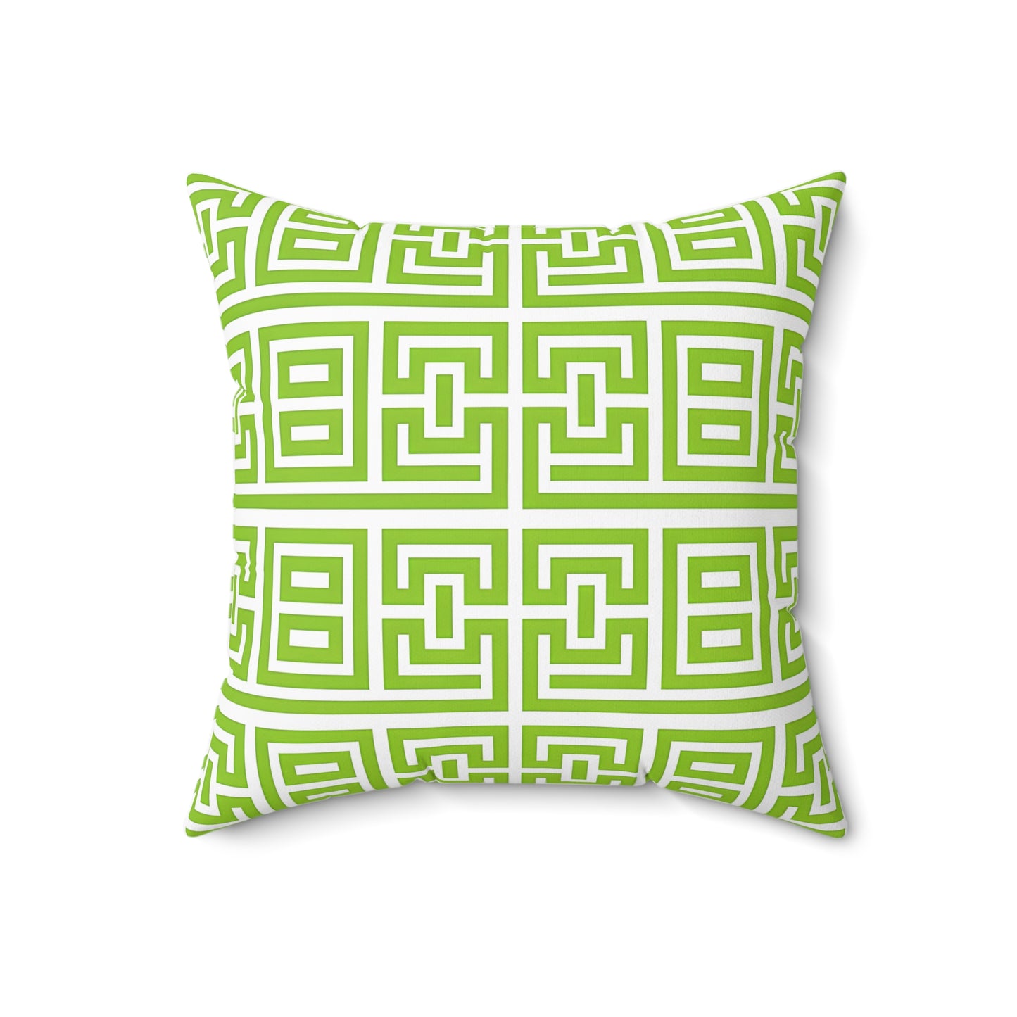 Lively Geometric Patterned Square Pillow, Stylish Accent Cushion for Home Decor, Modern Throw Pillow, Gift for Housewarming, Spring Decor