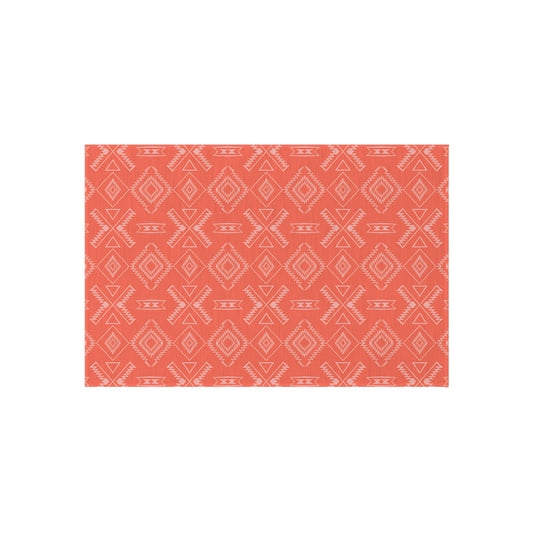 Orange Southwestern Stylish Outdoor Rug for Patios, Boho Home Decor, Functional Area Rug for Decks, Perfect for Parties and Gatherings
