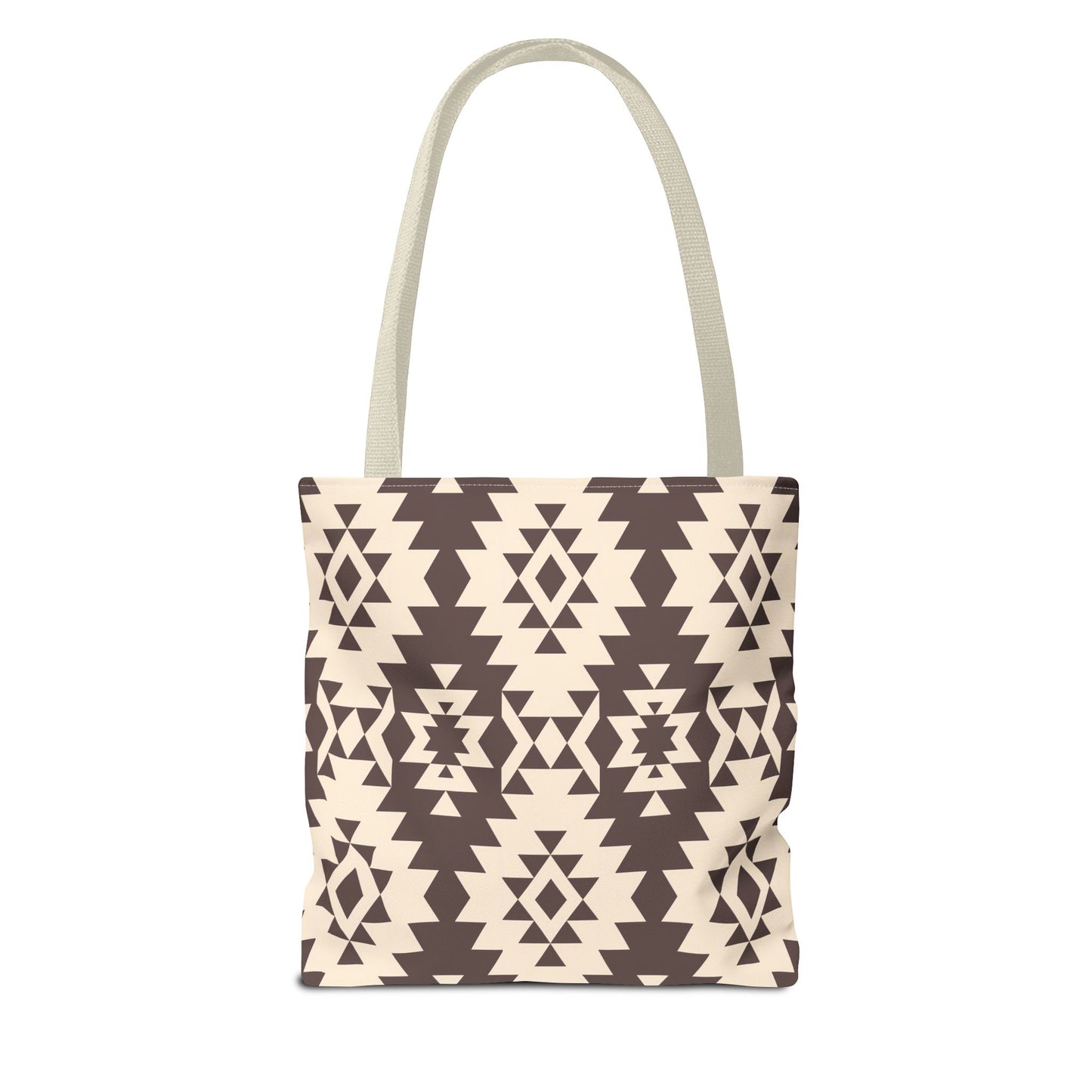 Chic Brown Geometric Tote Bag, Ethnic Pattern Bag, Eco-Friendly Shopping Bag, Boho Style Carryall, Trendy Gift , Southwestern Pattern Bag