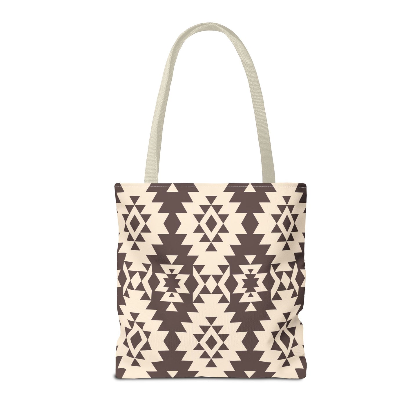 Chic Brown Geometric Tote Bag, Ethnic Pattern Bag, Eco-Friendly Shopping Bag, Boho Style Carryall, Trendy Gift , Southwestern Pattern Bag