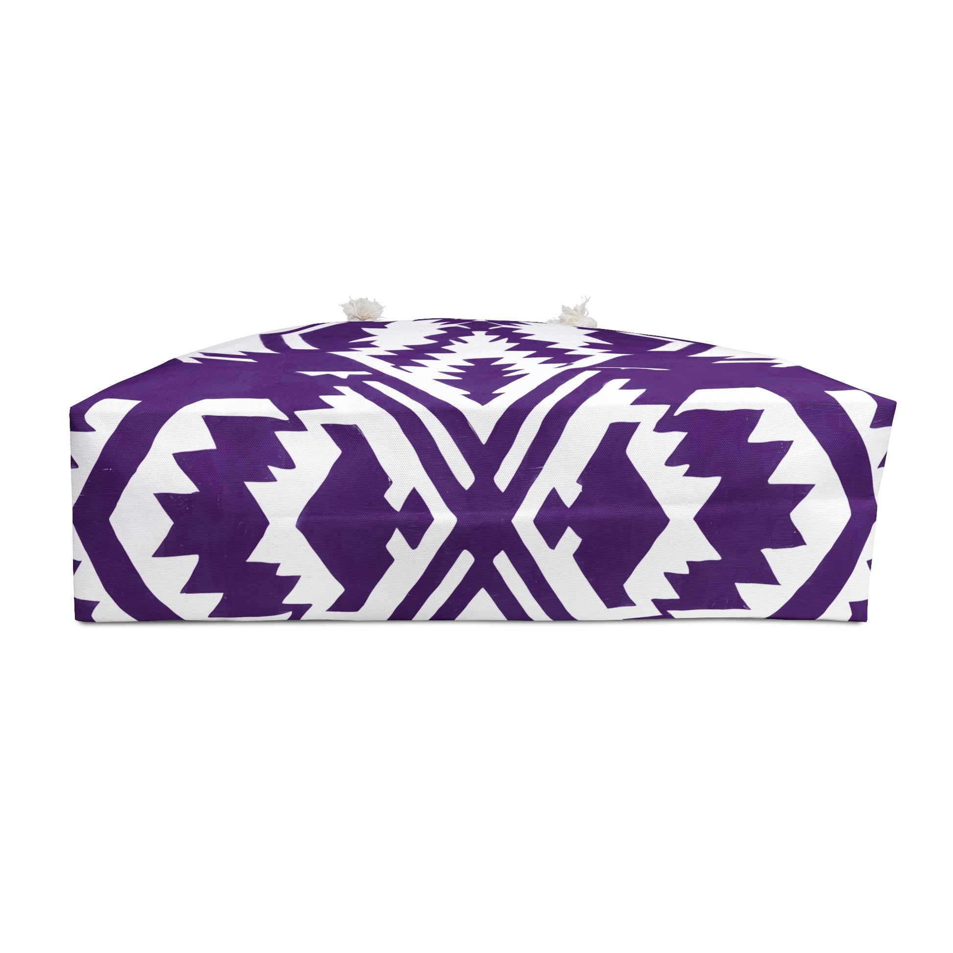 Weekender Bag - Purple and White Southwestern Design - Southwestern Boho Style Travel Accessory - LOLA VEGAS ART