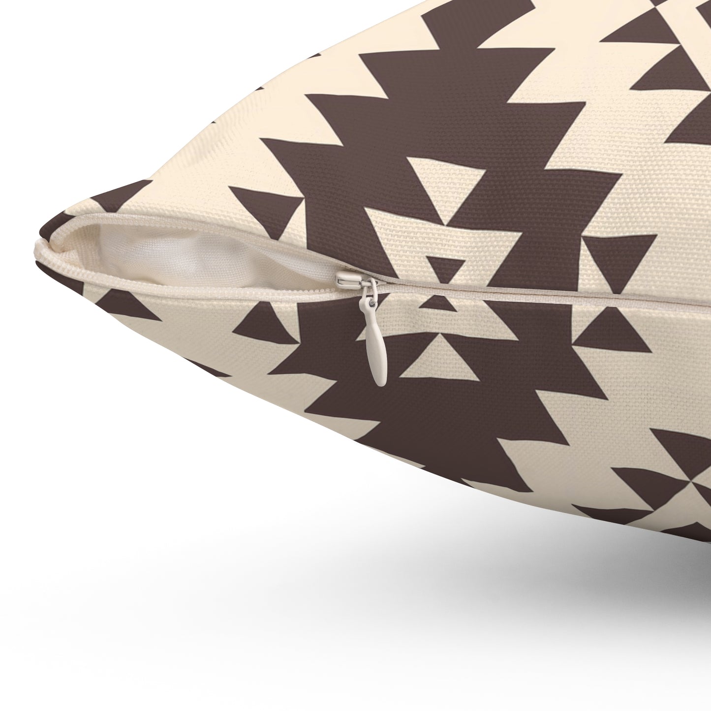 Bohemian Brown Patterned Pillow, Unique Home Decor, Cozy Throw Pillow, Boho Chic Cushion, Tribal Design Accent Cushion, Southwestern Decor