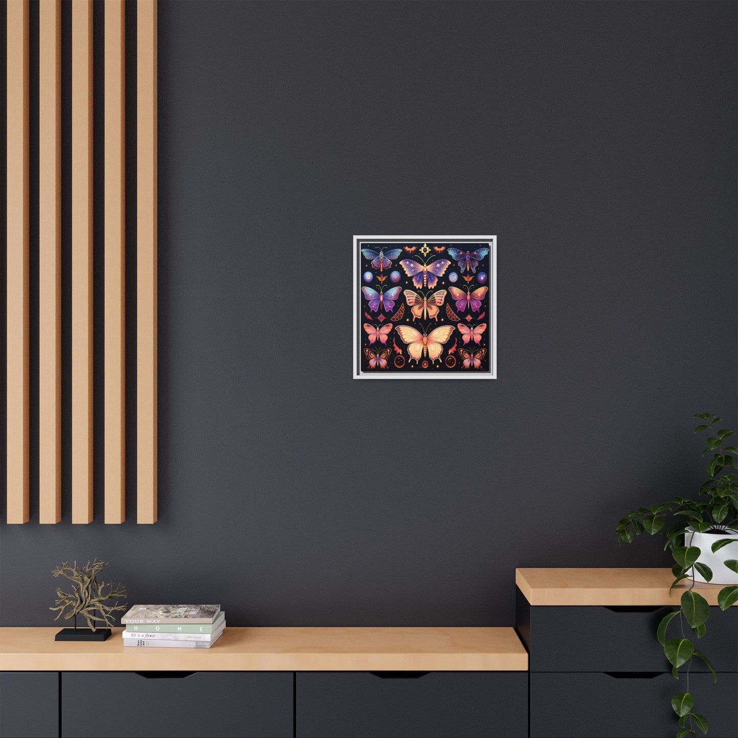Colorful Butterfly Art Print, Framed Wall Decor, Butterfly Lover Gift, Nature Wall Art, Feminine Home Decor, Unique Birthday Gift - LOLA VEGAS ART