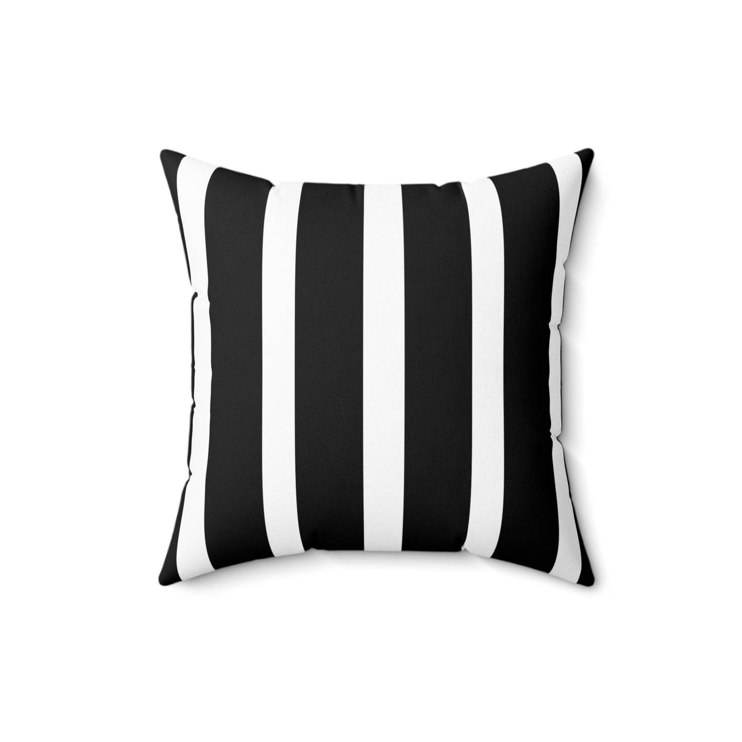 Hollywood Regency Spun Polyester Square Pillow - Black and White Striped Classy Decor, Elegant Cushion Cover, Modern Home Accent, Stylish