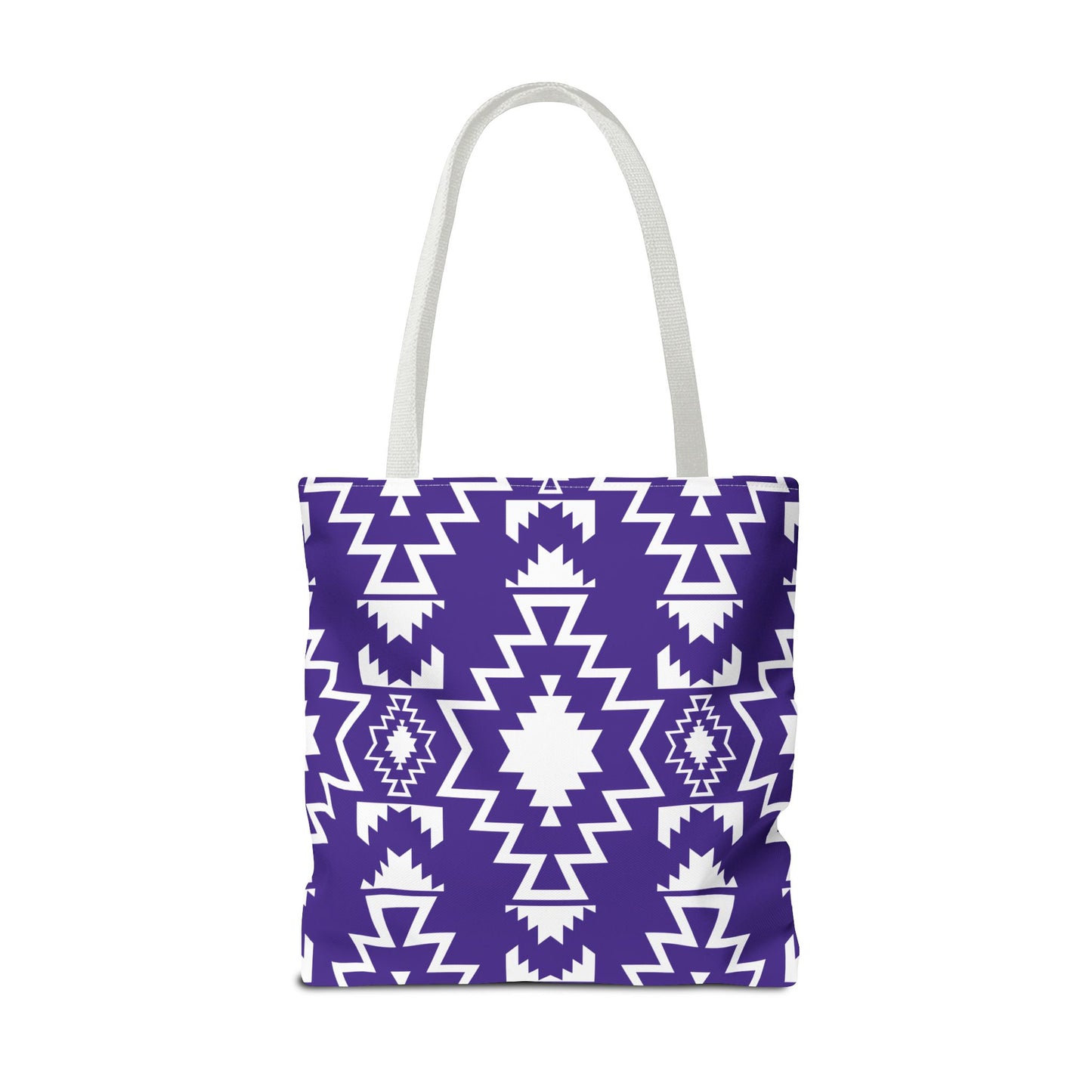 Purple and White Boho Chic Tote Bag | Purple Tribal Pattern | Eco-Friendly, Shopping Bag, Beach Tote, Gym Bag, Gift for Her, Southwestern