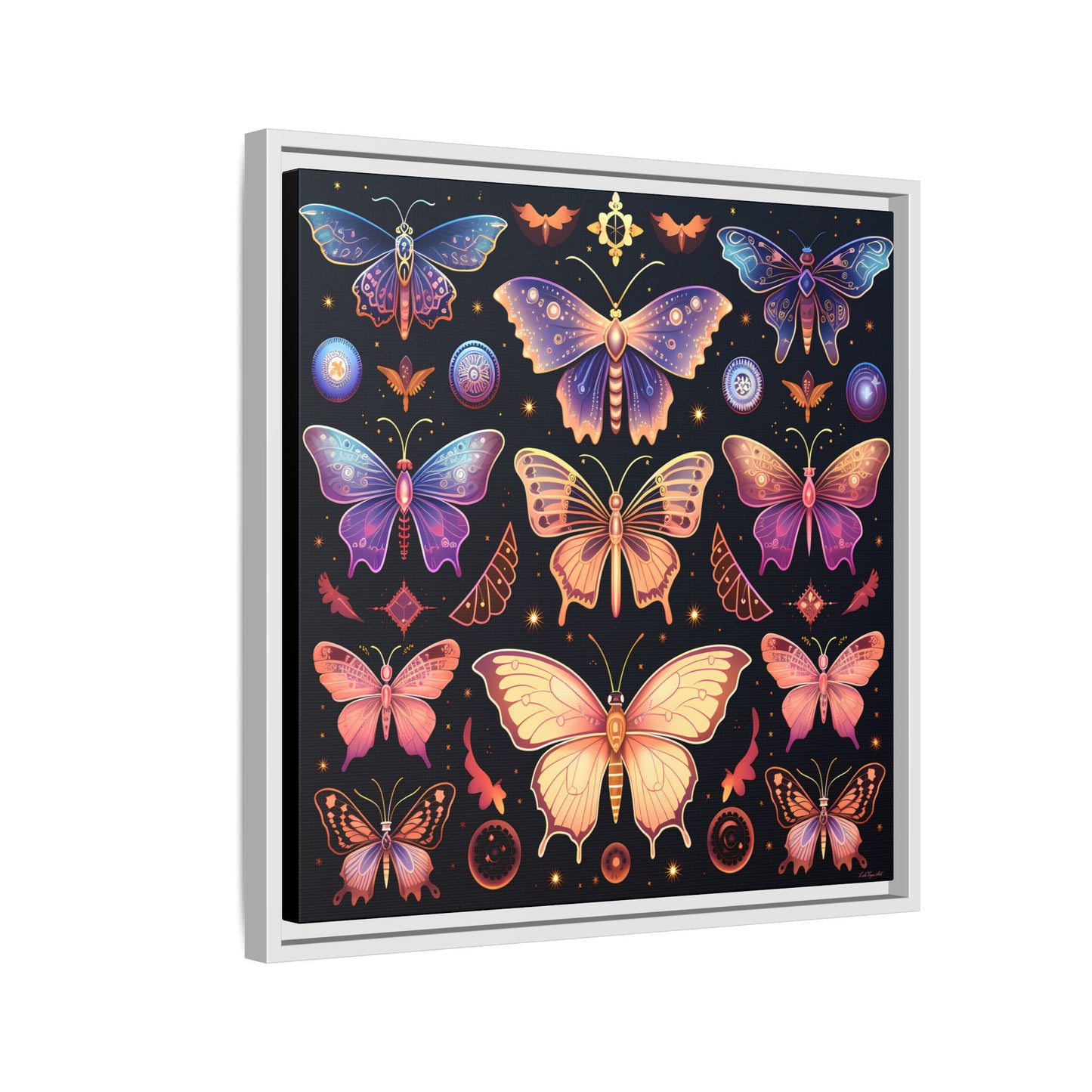Colorful Butterfly Art Print, Framed Wall Decor, Butterfly Lover Gift, Nature Wall Art, Feminine Home Decor, Unique Birthday Gift - LOLA VEGAS ART