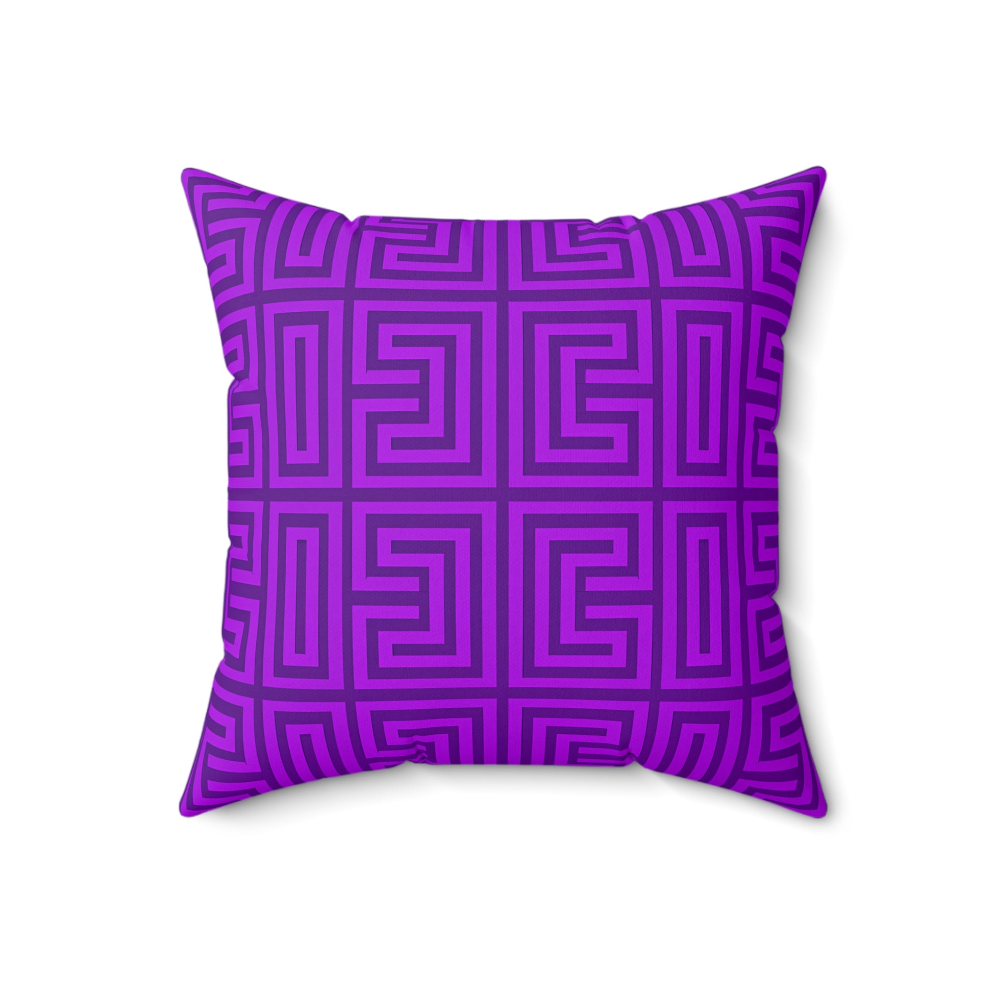 Modern Geometric Purple Pillow, Decorative Throw Cushion, Home Decor Accent, Stylish Couch Pillow, Gift for Housewarming, Unique [...] - LOLA VEGAS ART