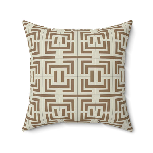 Geometric Pattern Pillow, Modern Home Decor Cushion, Accent Pillow for Living Room, Cozy Bedroom Throw Pillow, Stylish Decorative Pillow