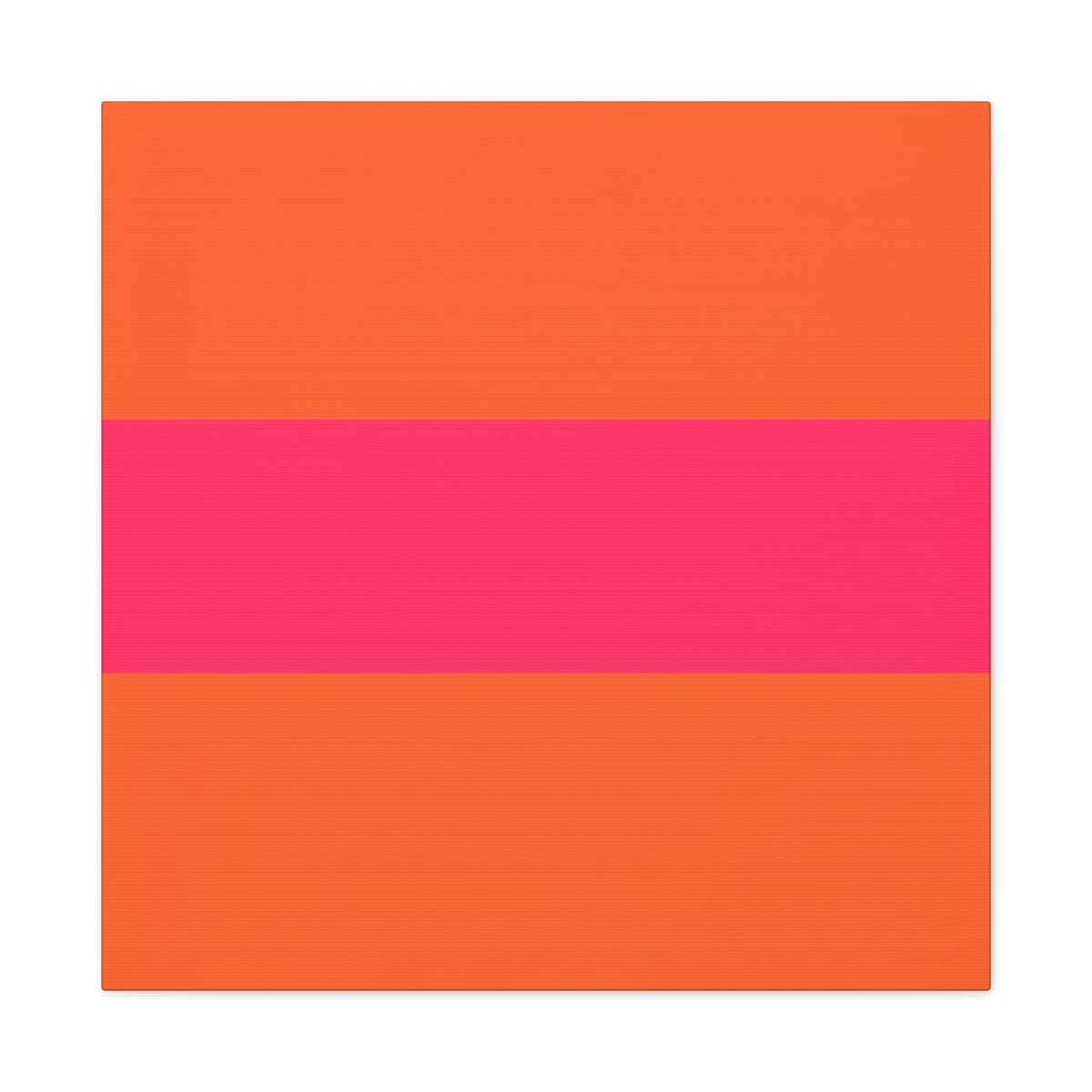 Copy of Bold Pink Stripe Orange Canvas Wall Art