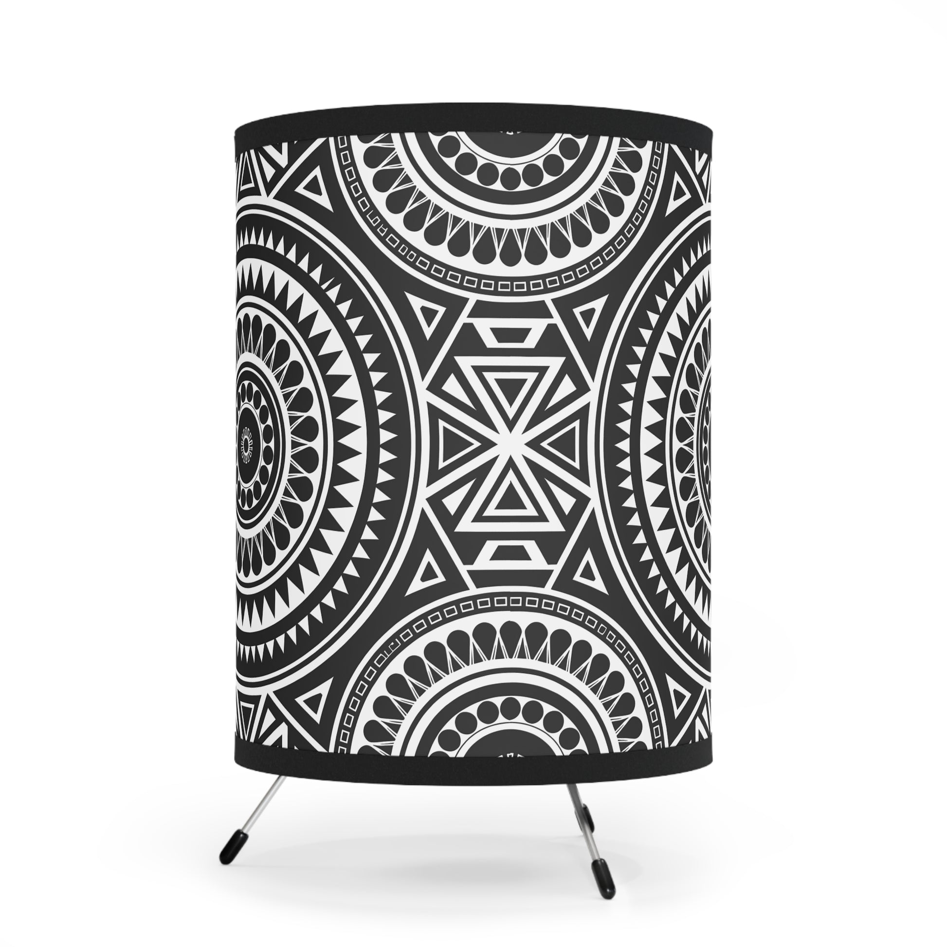 Stylish Geometric Tripod Lamp, Modern Home Decor, Unique Lighting, Bohemian Vibes, Ambient Table Lamp, Gift for Housewarming, Inspired [...] - LOLA VEGAS ART