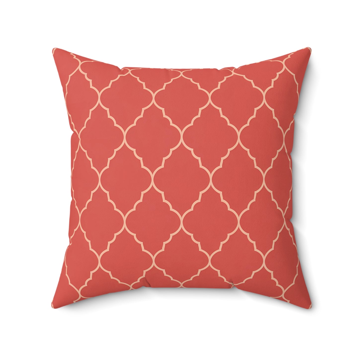 Boho Chic Spun Polyester Square Pillow, Cozy Home Decor, Accent Cushion, Modern Throw Pillow, Gift for Housewarming, Moroccan Quatrefoil - LOLA VEGAS ART