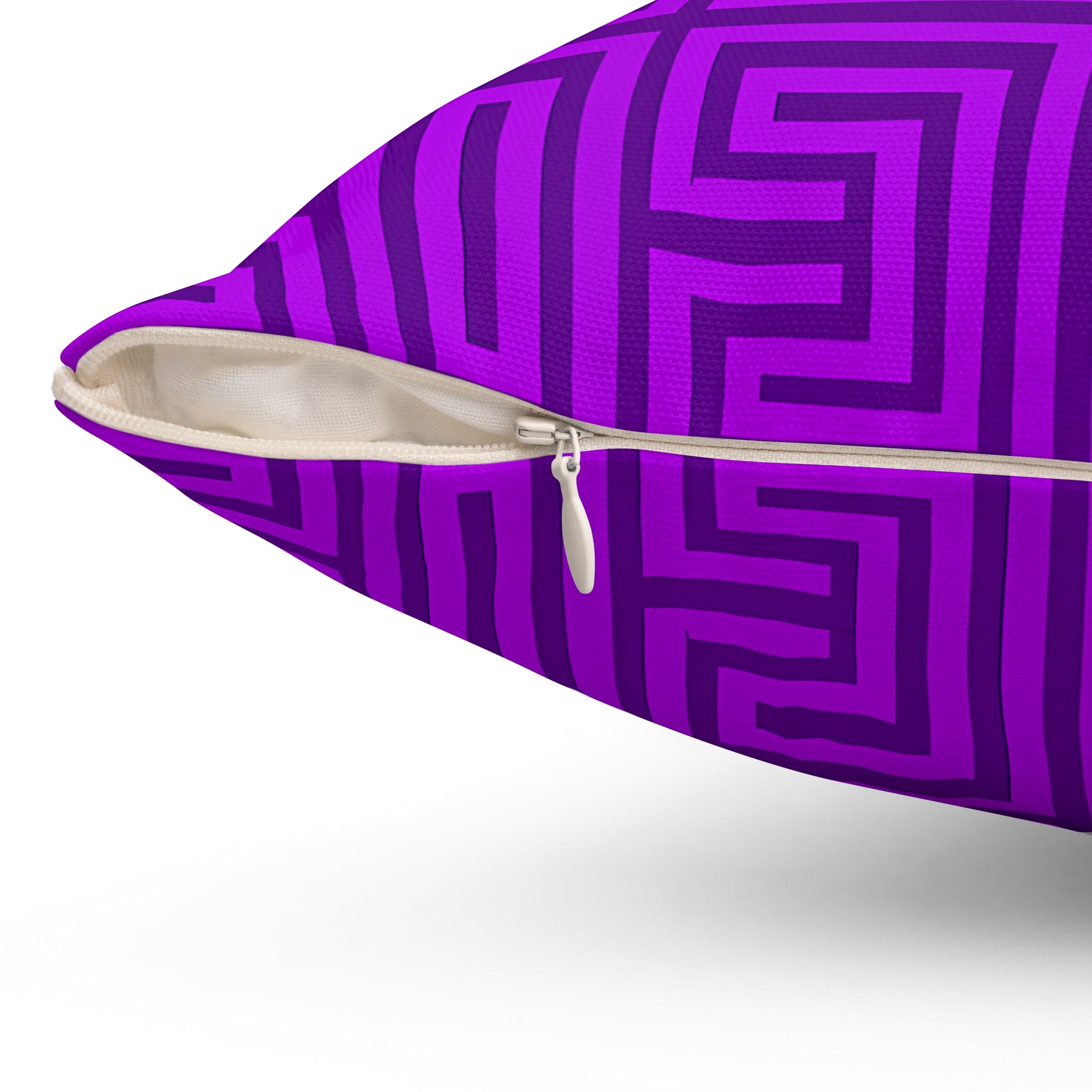 Modern Geometric Purple Pillow, Decorative Throw Cushion, Home Decor Accent, Stylish Couch Pillow, Gift for Housewarming, Unique [...] - LOLA VEGAS ART