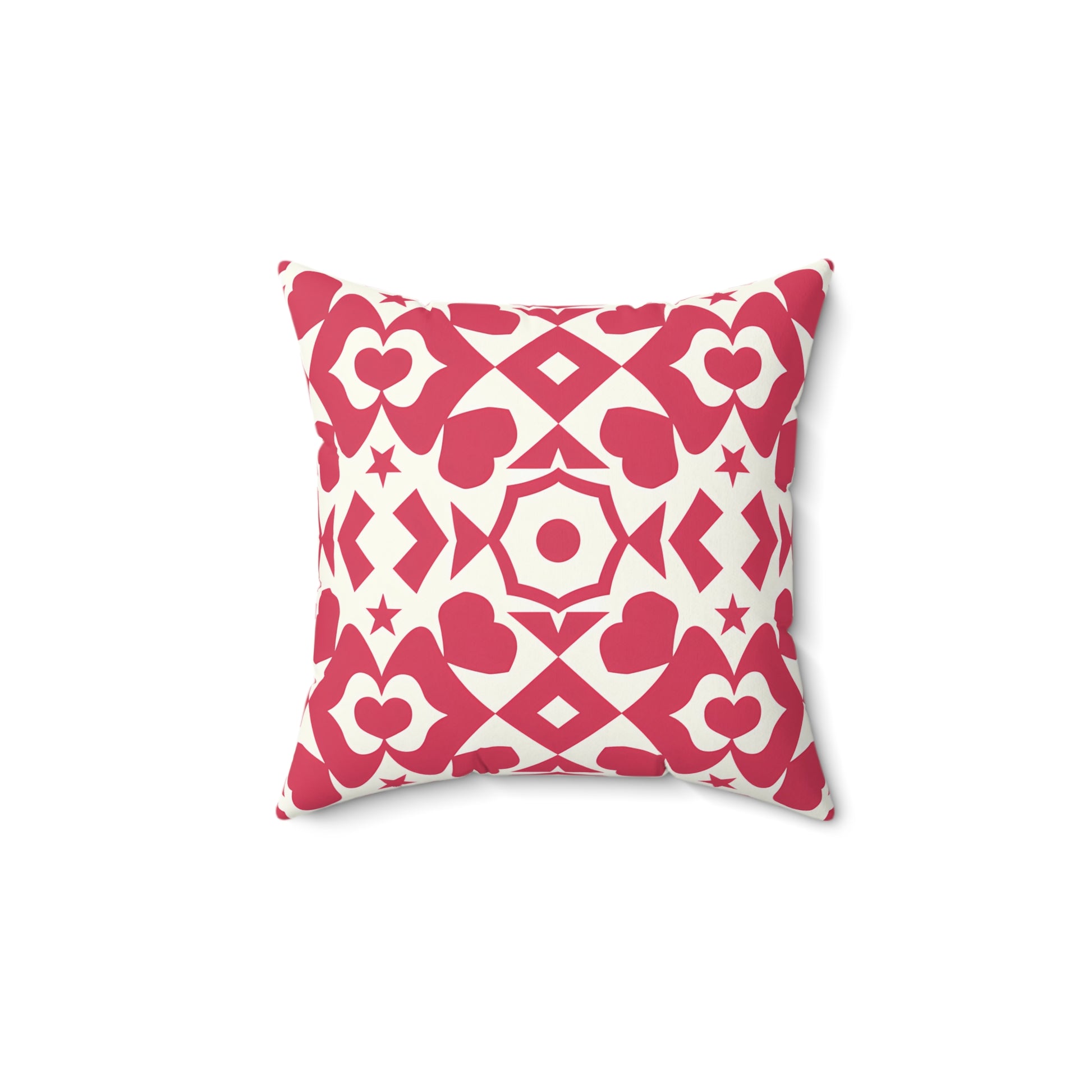 Romantic Heart Pattern Pillow, Cozy Home Decor for Valentine's Day, Gift for Loved Ones, Decorative Cushion, Heartfelt Accent Pillow - LOLA VEGAS ART