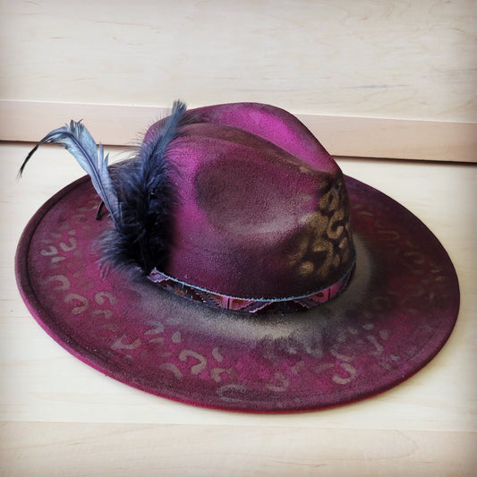 CUSTOM Hand-Painted Cowgirl Western Boho Hat A123