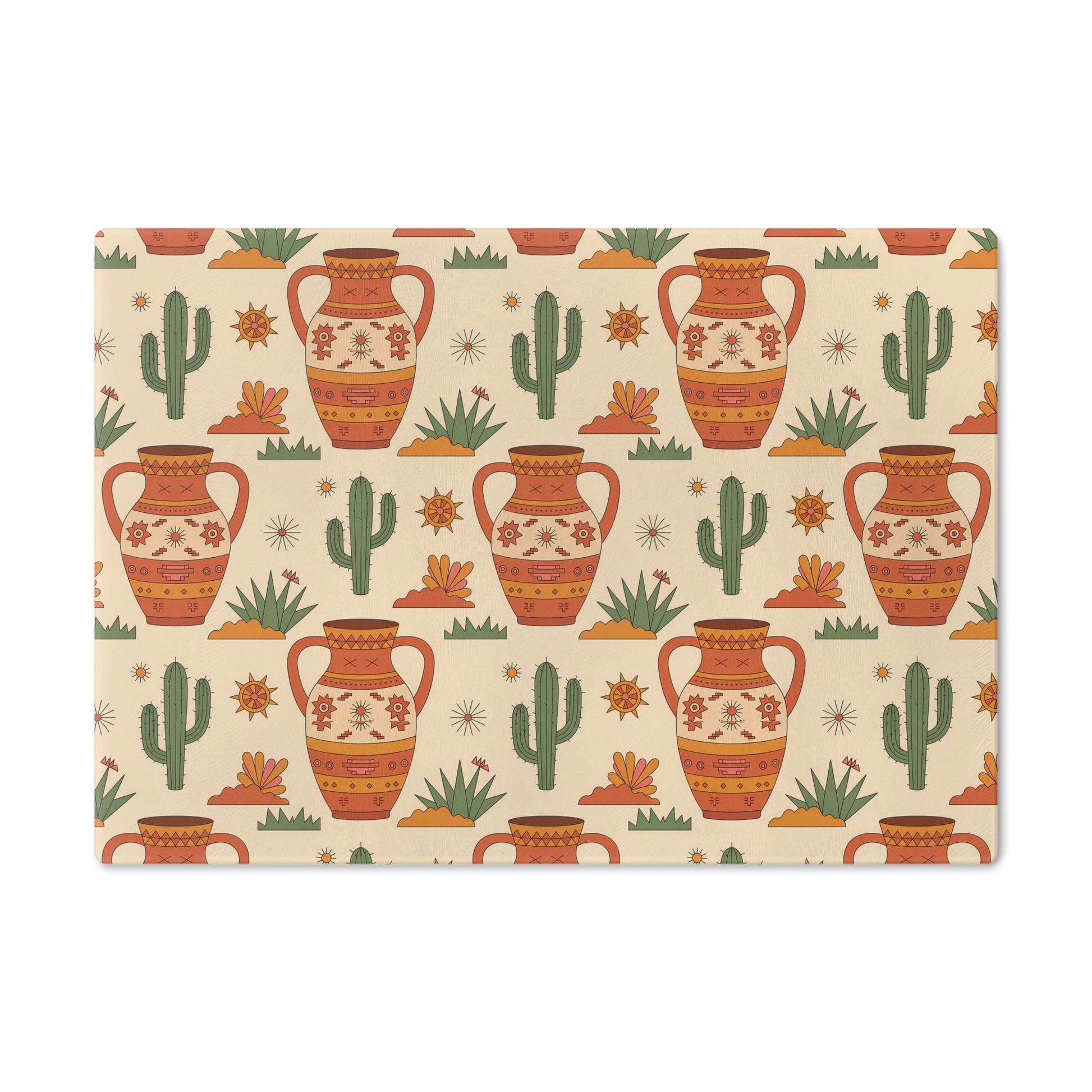 Southwestern Design Cutting Board, Kitchen Decor, Gift for Home Chefs, Housewarming, Made in USA, Eco-Friendly Kitchenware - LOLA VEGAS ART