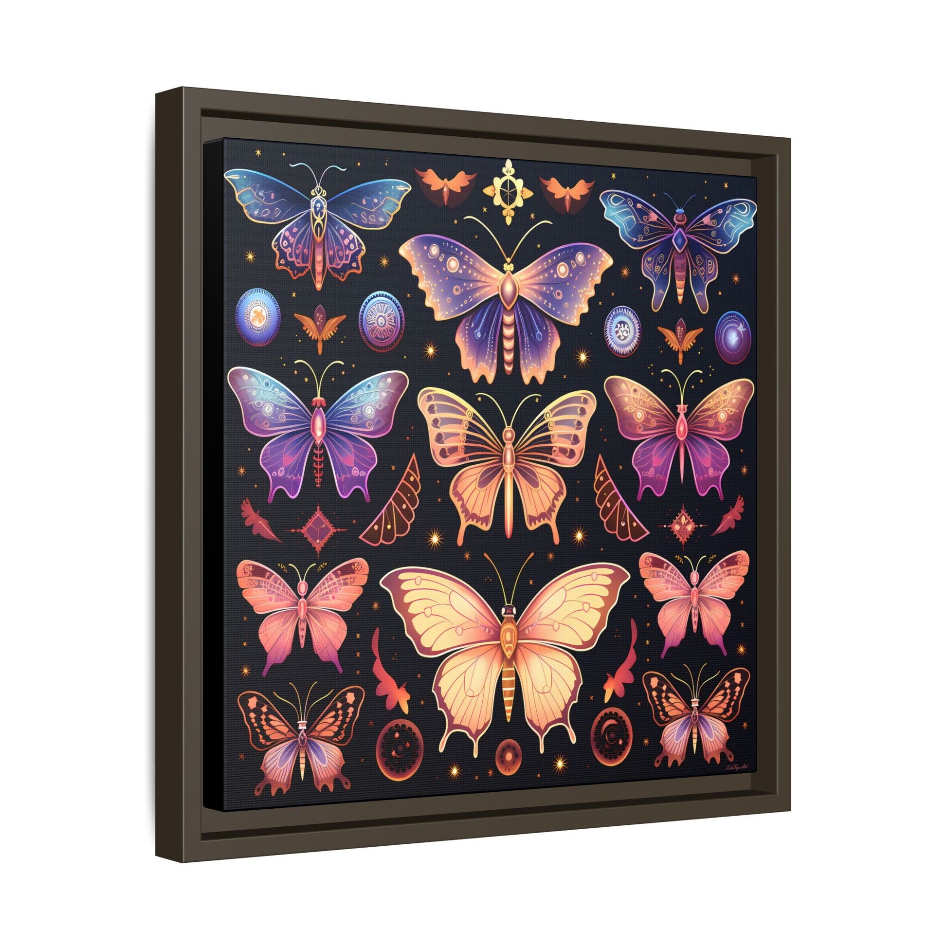 Colorful Butterfly Art Print, Framed Wall Decor, Butterfly Lover Gift, Nature Wall Art, Feminine Home Decor, Unique Birthday Gift - LOLA VEGAS ART