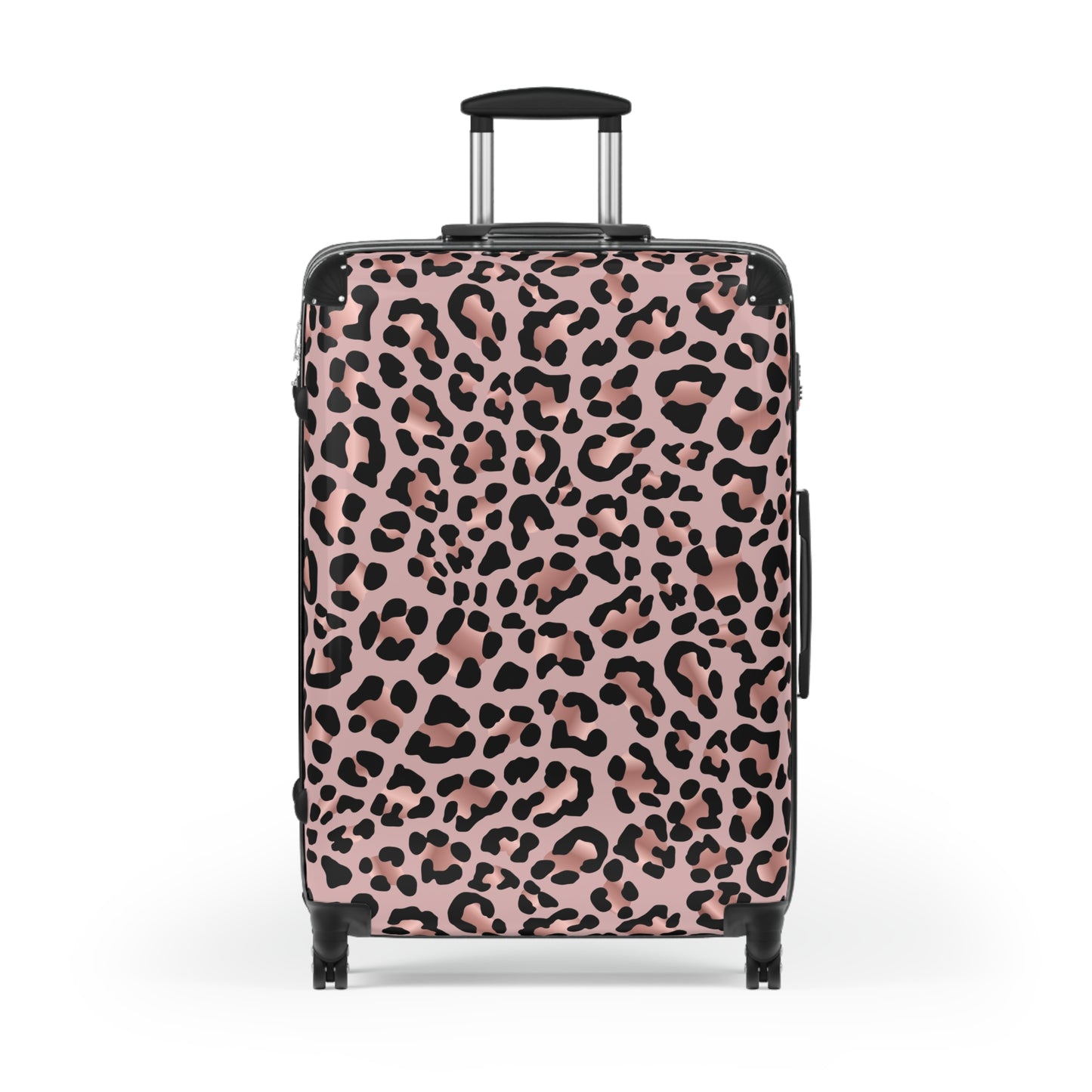 Suitcase, Luggage, Travel Bag, Suitcase for Women, Leopard Print Suitcase, Pink and Black Luggage, Glam Traveler Gift, Luxury Suitcase,