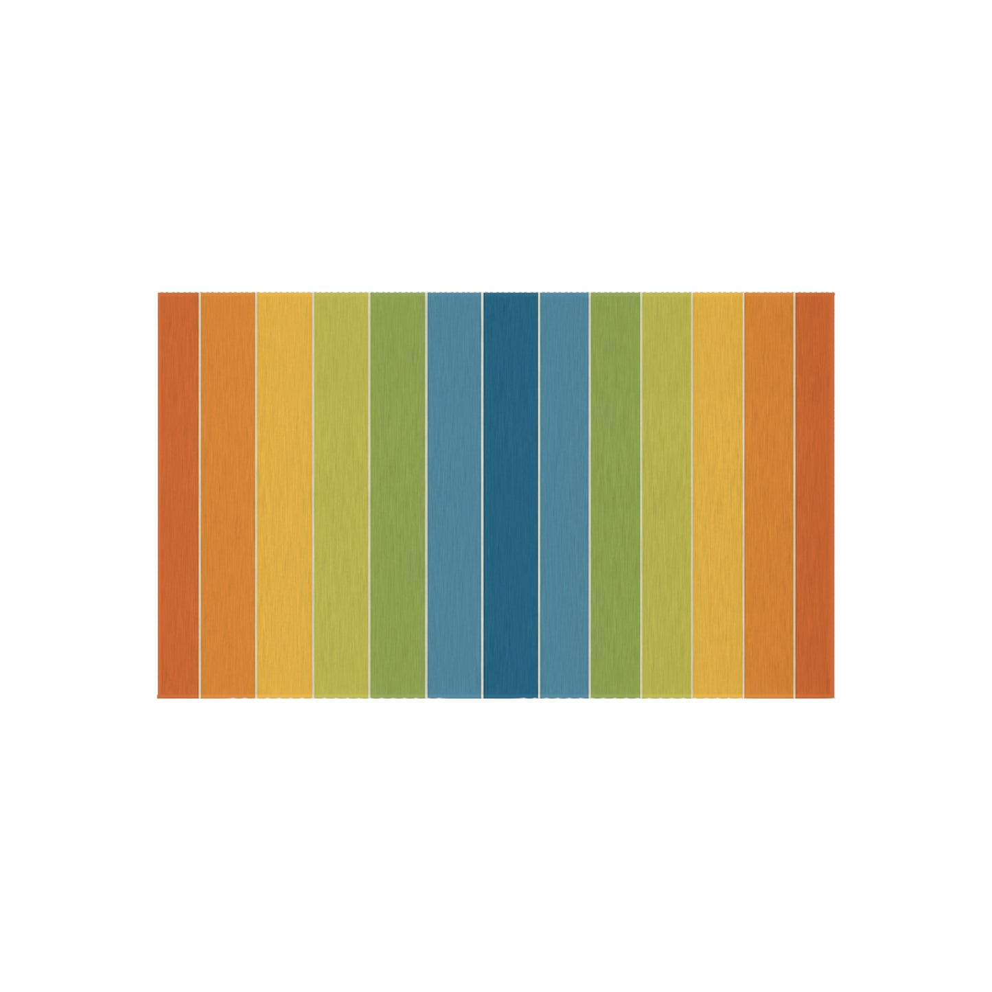 Rainbow Striped Outdoor/Indoor Rug | Colorful Patio Mat