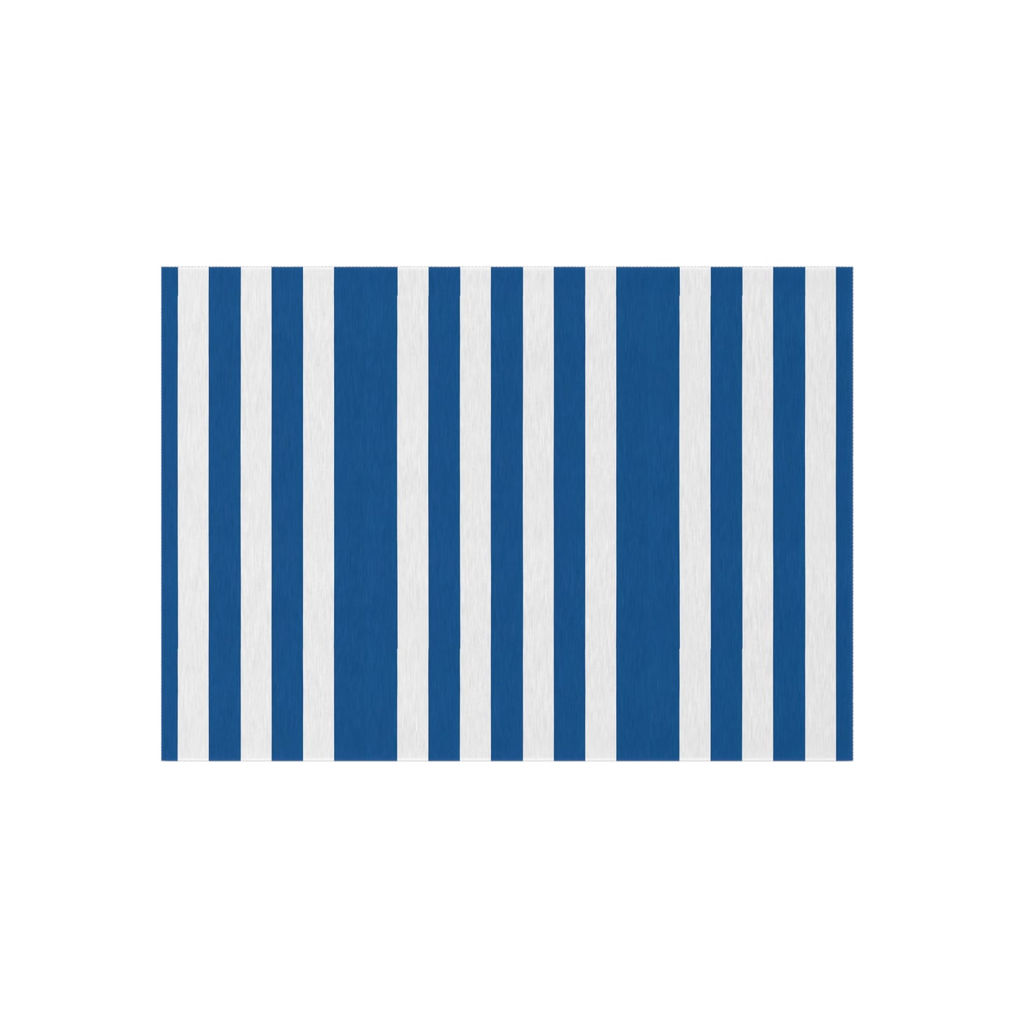 Nautical Blue Stripe Outdoor/Indoor Rug | Reversible Patio Mat