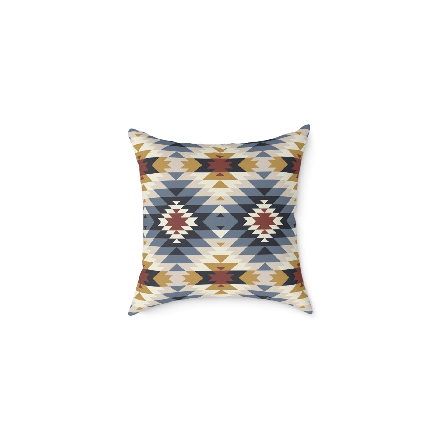 Southwestern Aztec Geometric Square Pillow | Canvas Pillow