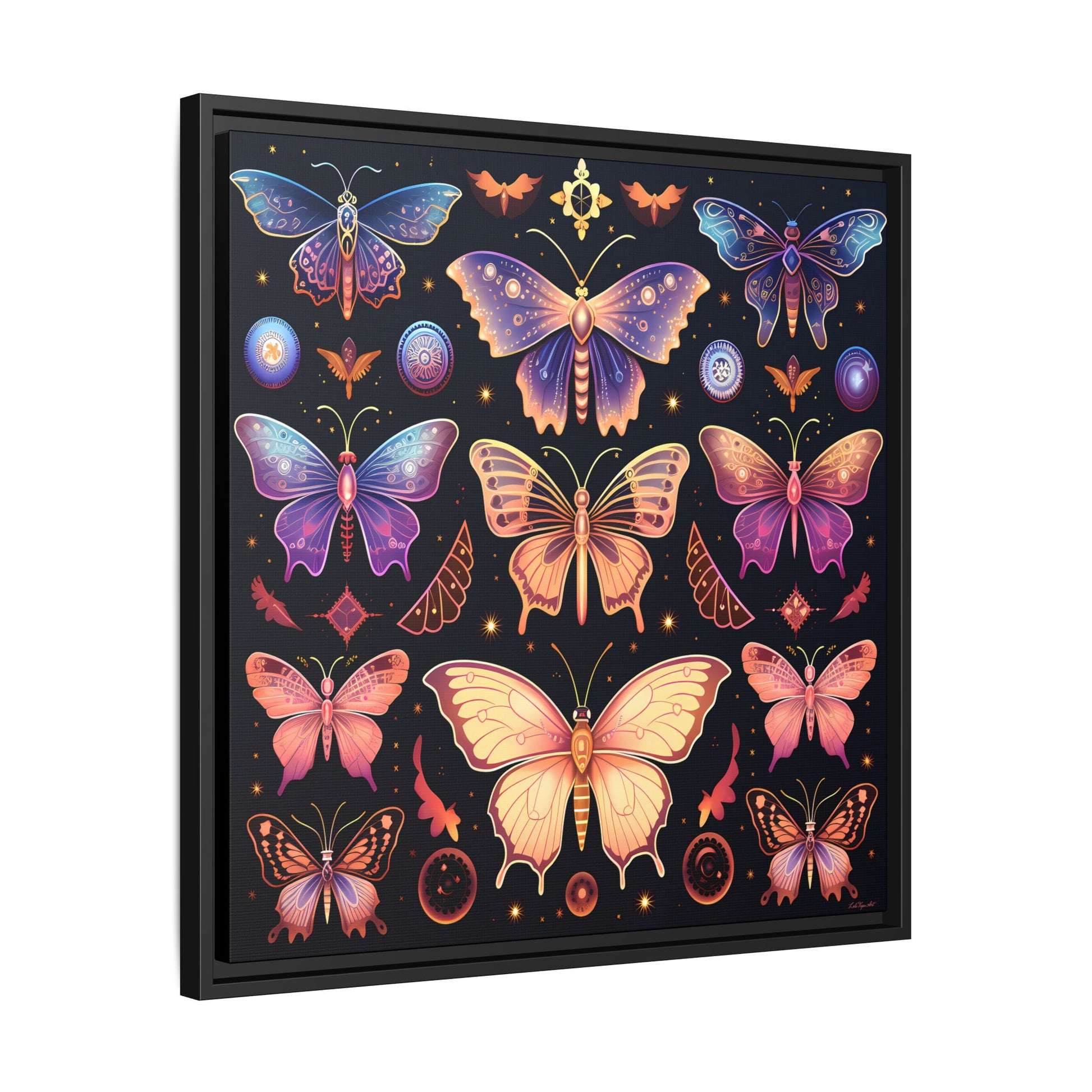 Colorful Butterfly Art Print, Framed Wall Decor, Butterfly Lover Gift, Nature Wall Art, Feminine Home Decor, Unique Birthday Gift - LOLA VEGAS ART