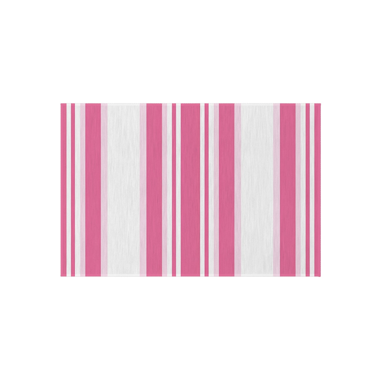 Pink Striped Pattern Outdoor/Indoor Rug | Patio Mat, Weather-Resistant