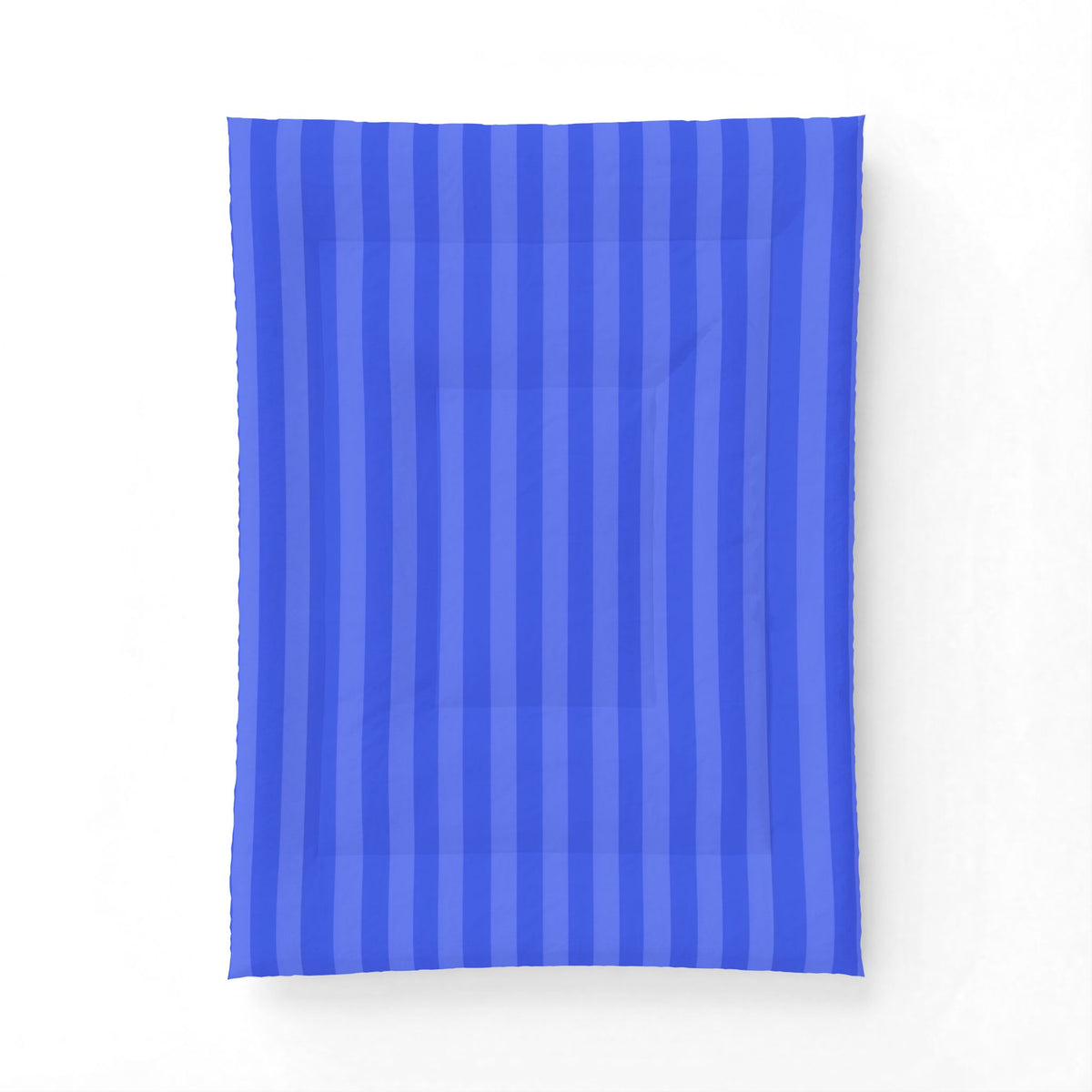 Blue Striped Cotton Comforter | Light Blue & Royal Vertical Stripe