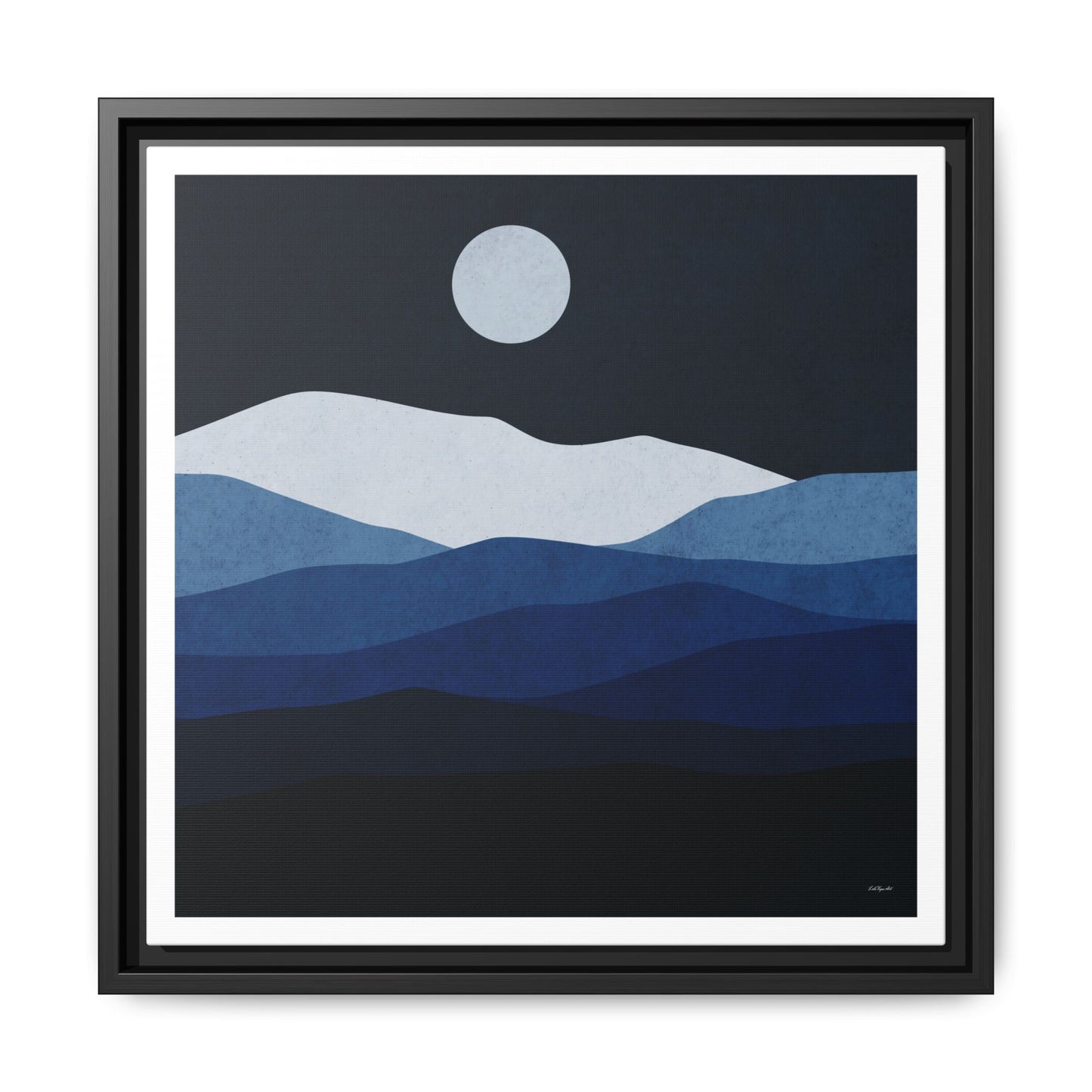 Framed Canvas Art, Serene Mountain Landscape, Modern Home Decor, Nature Wall Art, Gift for Nature Lovers, Interior Design - LOLA VEGAS ART