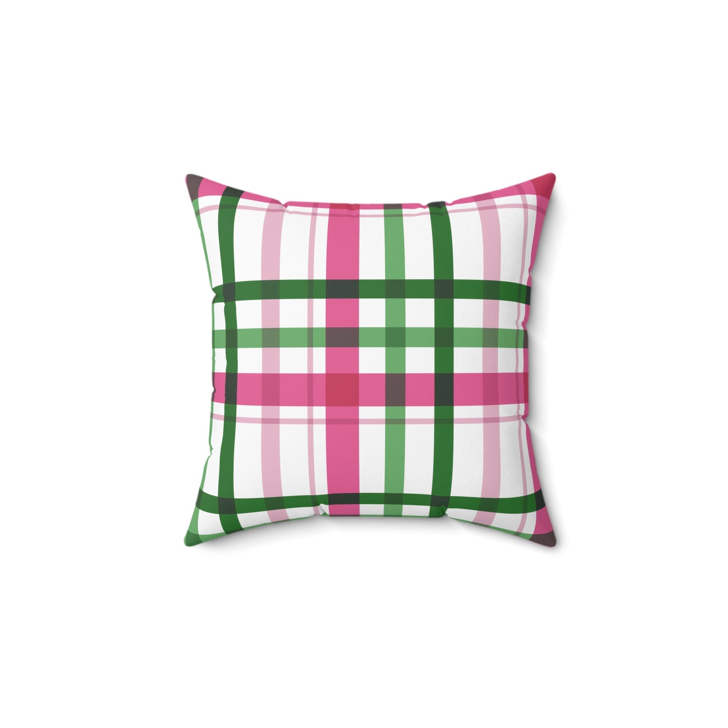 Summer Throw Pillow, Coastal Home Decor, Preppy Home Decor, Plaid Decorative Cushion, Gift for Friends