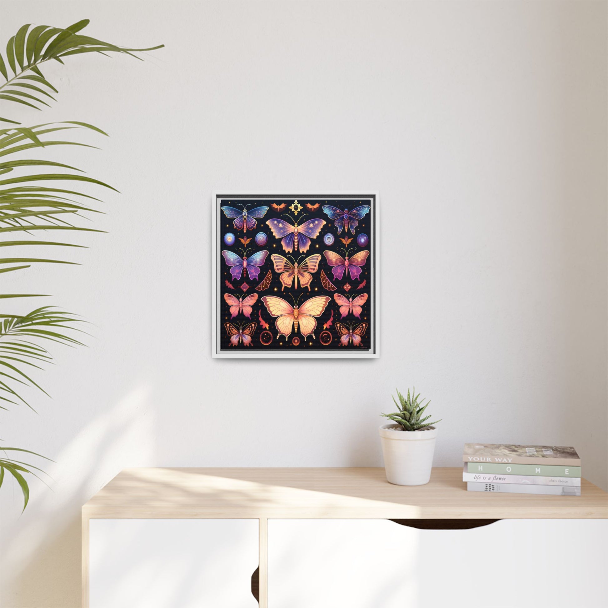 Colorful Butterfly Art Print, Framed Wall Decor, Butterfly Lover Gift, Nature Wall Art, Feminine Home Decor, Unique Birthday Gift - LOLA VEGAS ART