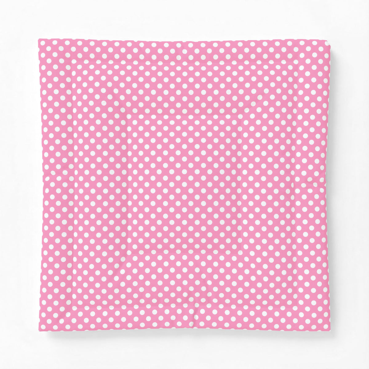 Pink White Polka Dot Cotton Comforter | White Dot Bedding, Kids Room Throw