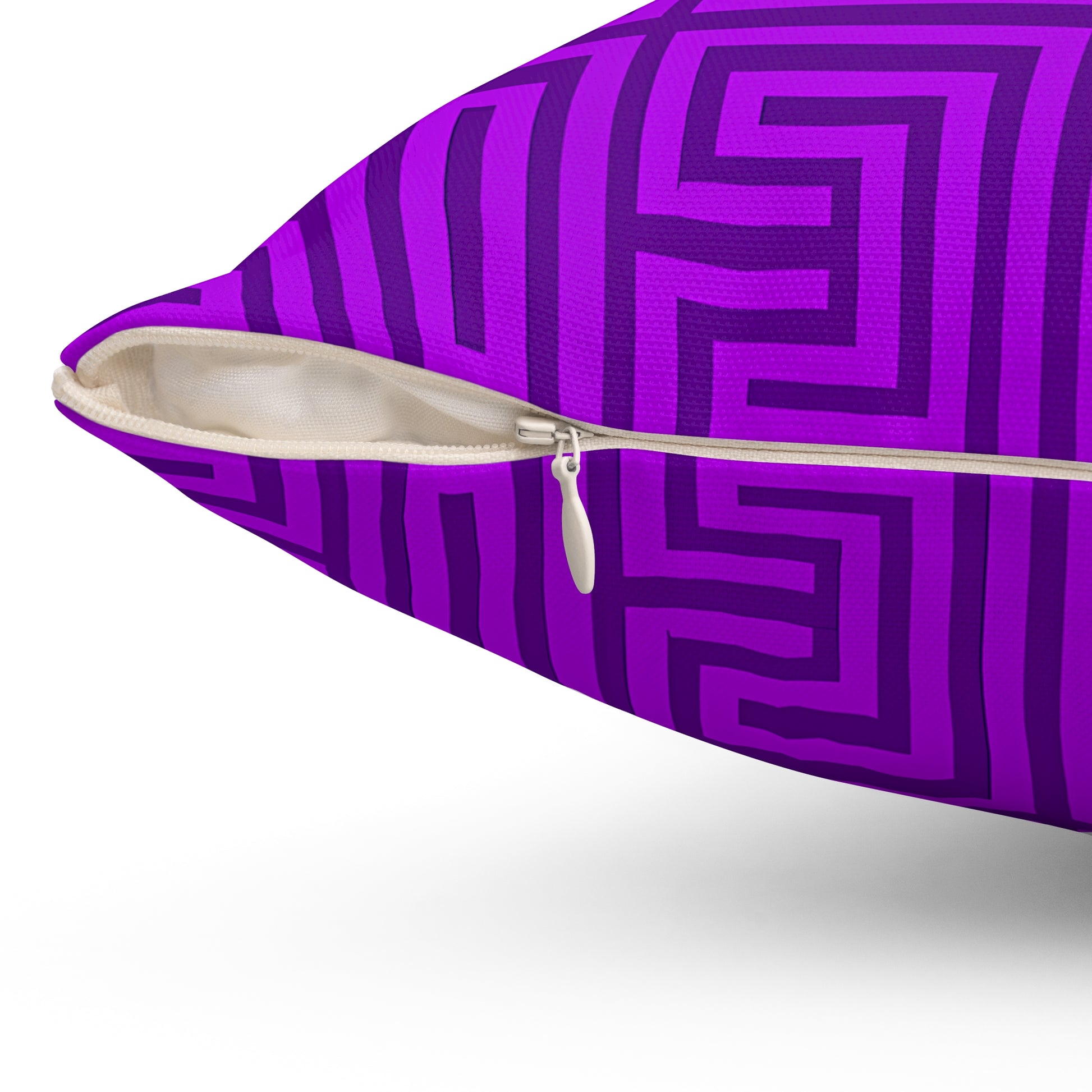 Modern Geometric Purple Pillow, Decorative Throw Cushion, Home Decor Accent, Stylish Couch Pillow, Gift for Housewarming, Unique [...] - LOLA VEGAS ART