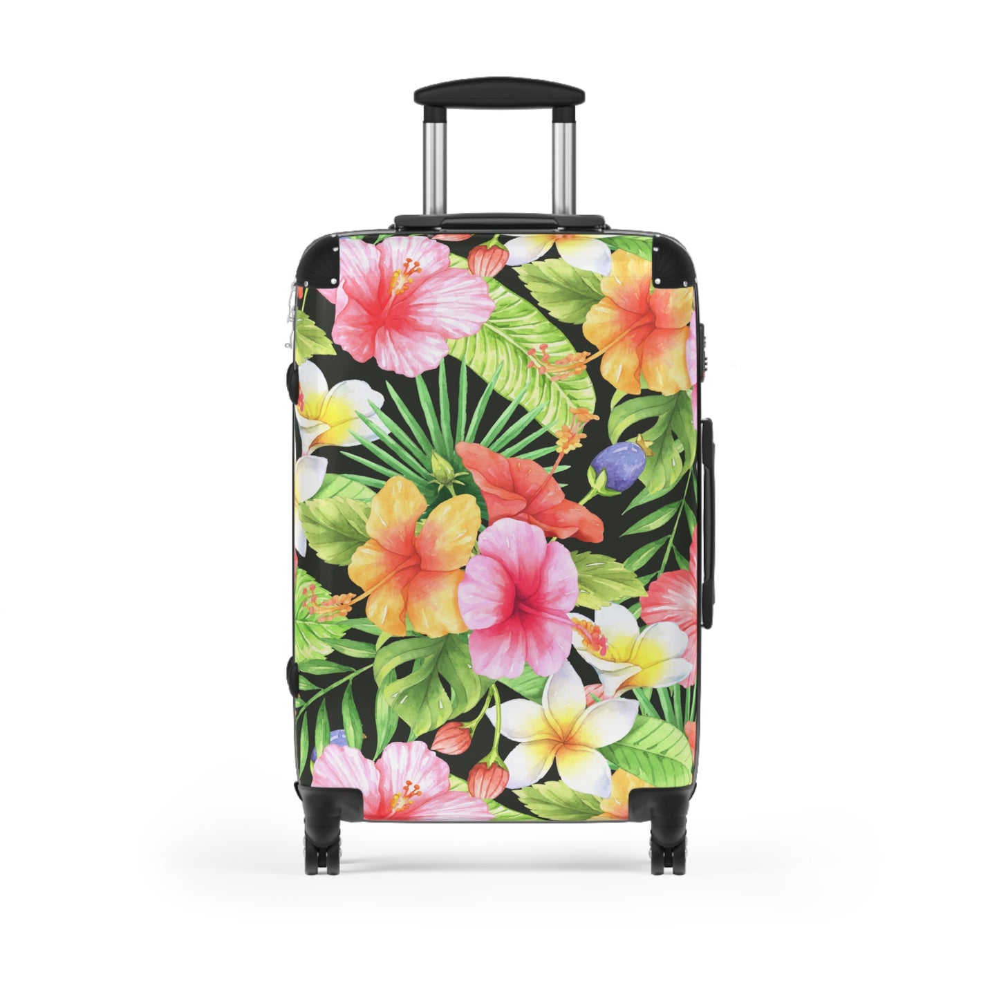 Tropical Hibiscus Floral Suitcase | Luggage Travel Accessory