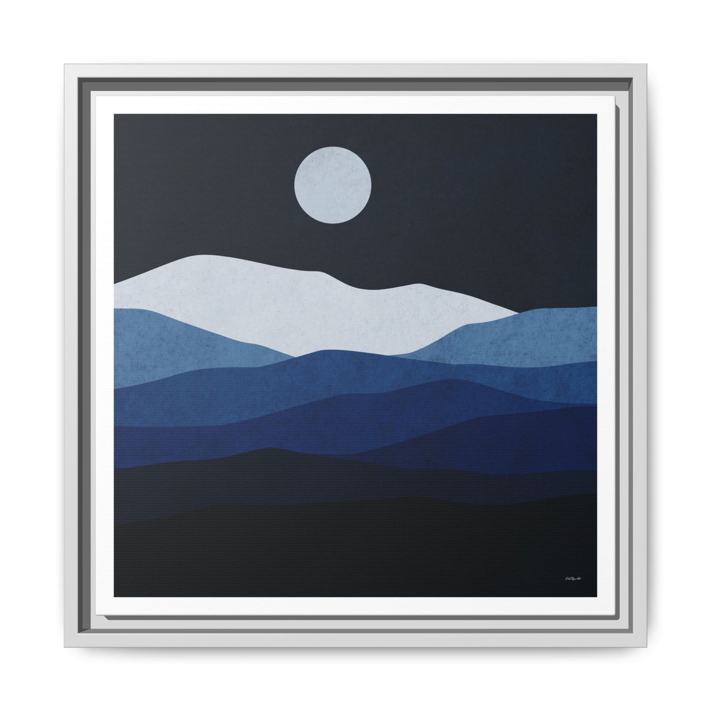 Framed Canvas Art, Serene Mountain Landscape, Modern Home Decor, Nature Wall Art, Gift for Nature Lovers, Interior Design - LOLA VEGAS ART