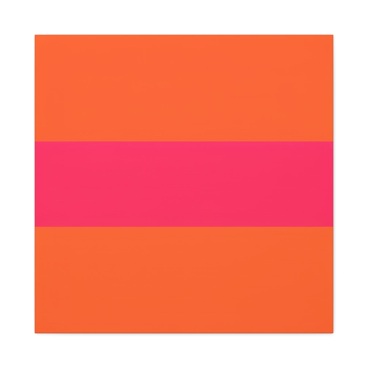 Copy of Bold Pink Stripe Orange Canvas Wall Art