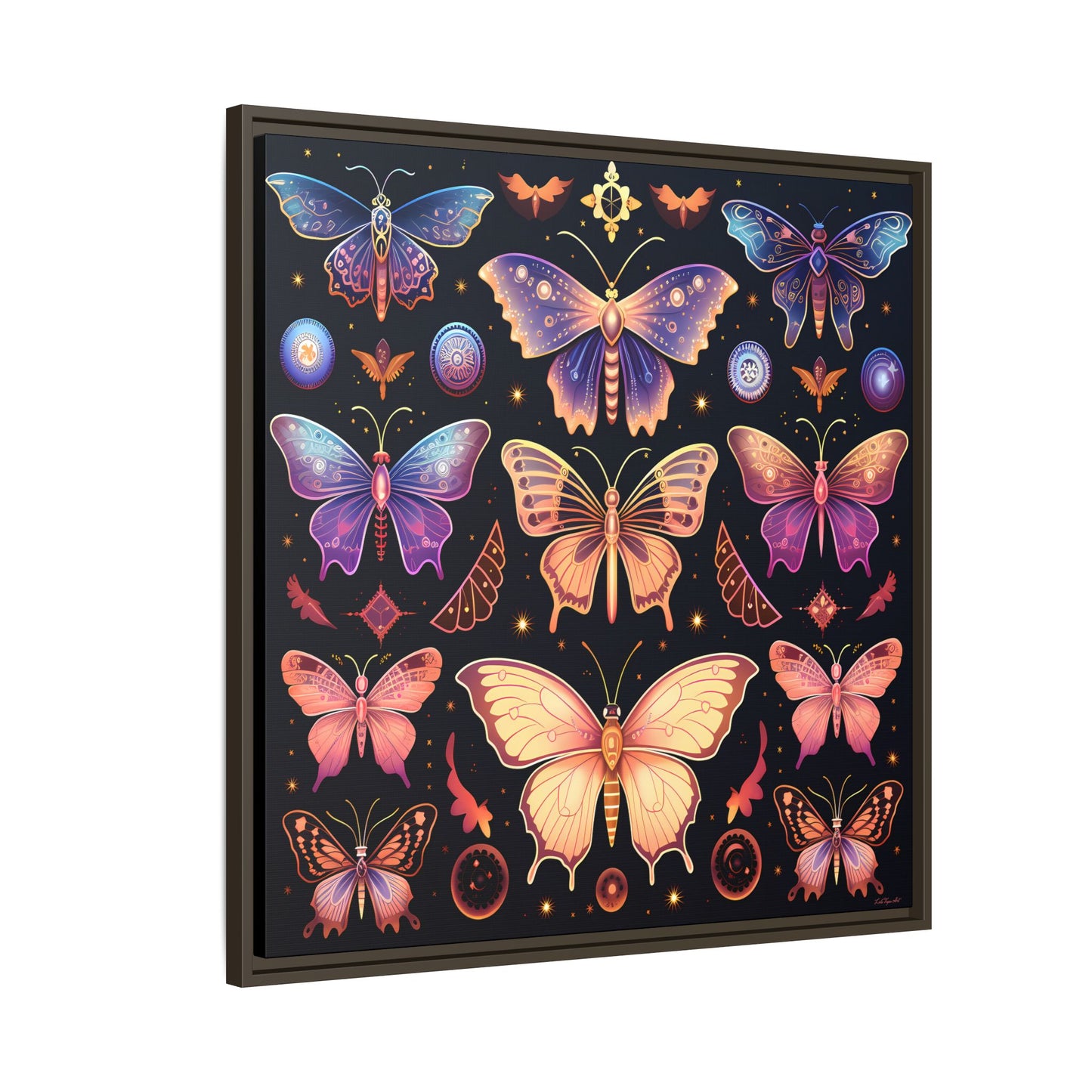 Colorful Butterfly Art Print, Framed Wall Decor, Butterfly Lover Gift, Nature Wall Art, Feminine Home Decor, Unique Birthday Gift - LOLA VEGAS ART