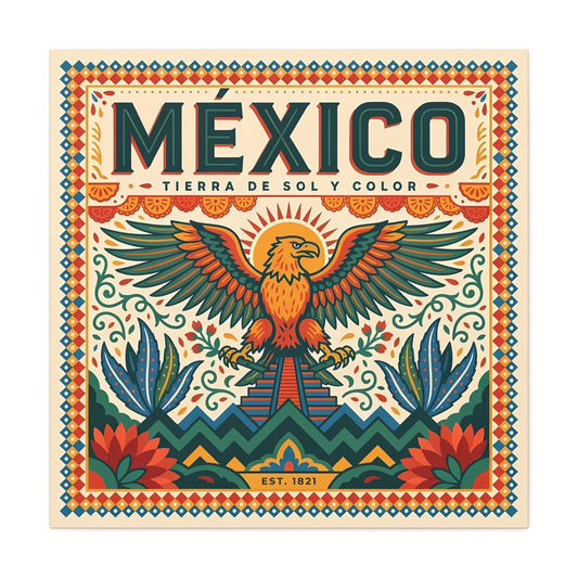Mexico Eagle Canvas | Matte Stretched Wall Art